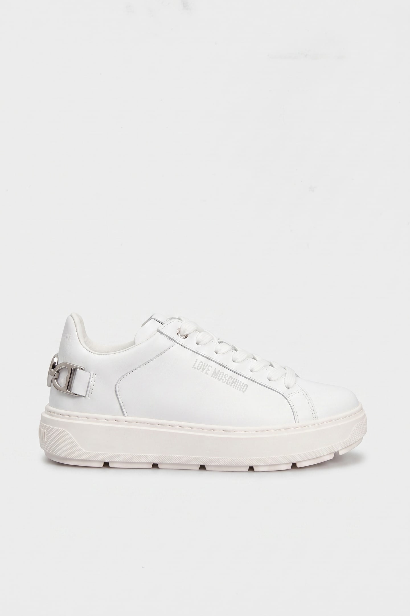 BOLD LOVE CALFSKIN SNEAKERS WHITE 1