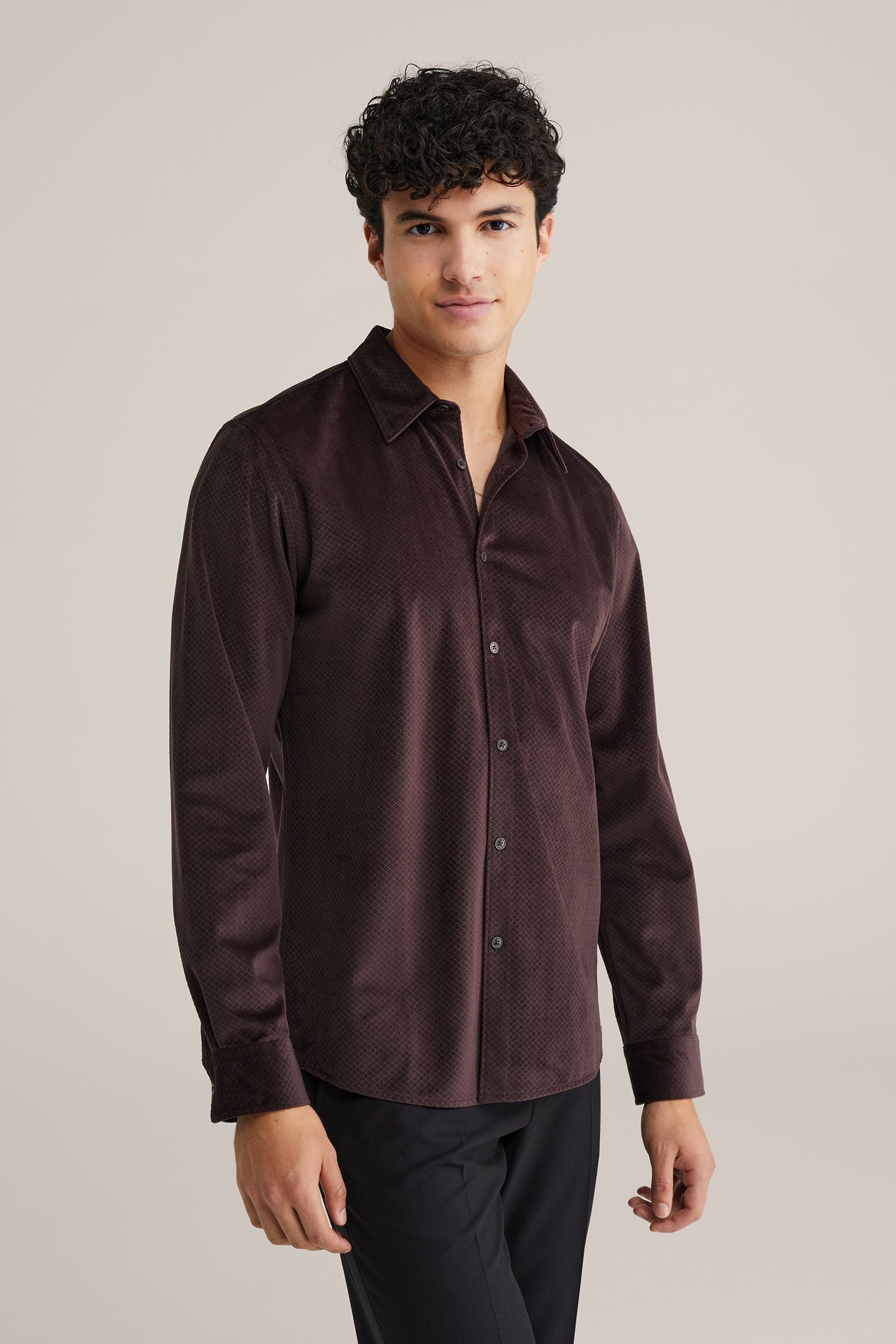 SHIRT DARK BROWN 1