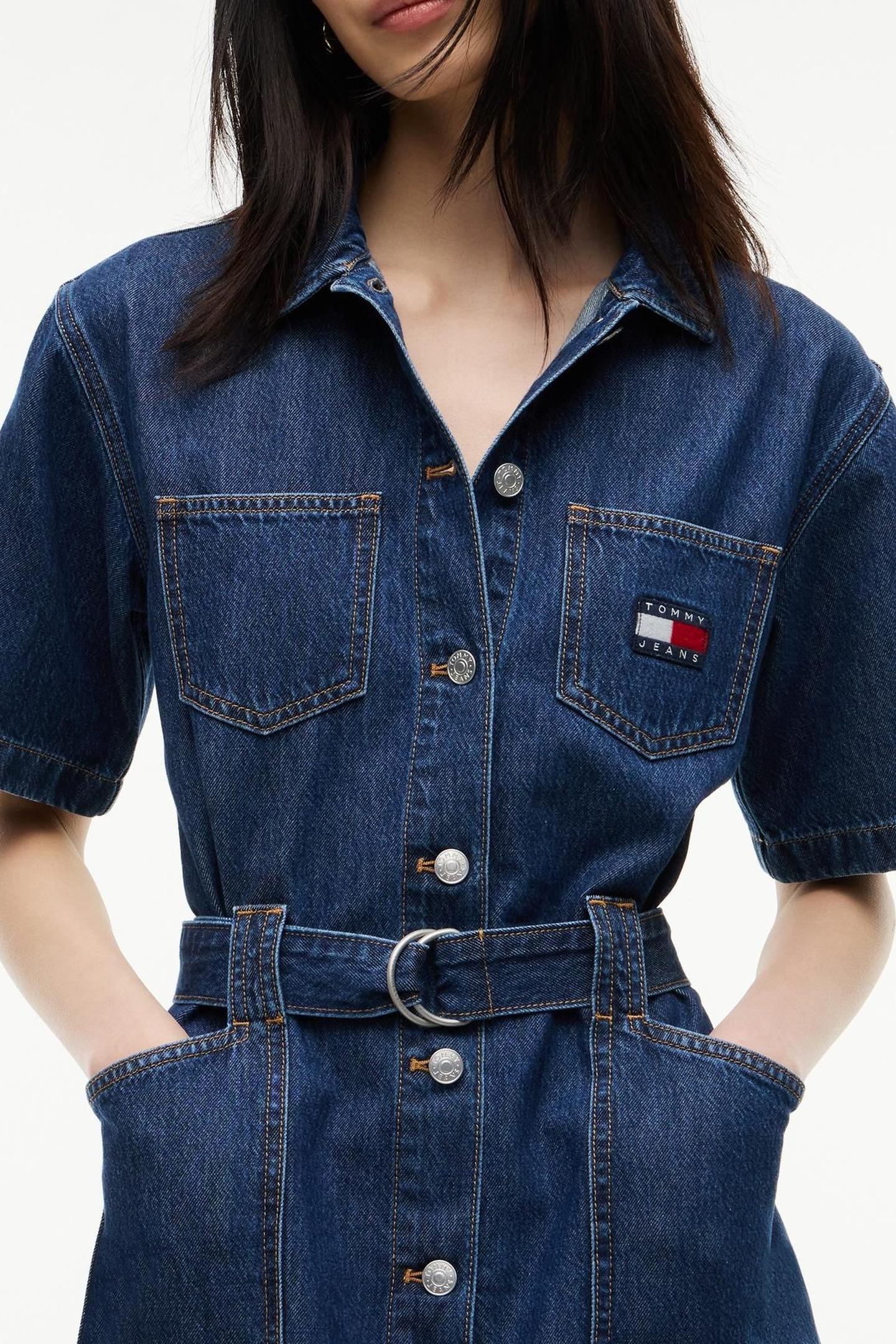 UTILITY SHIRT DRESS DENIM DARK 4