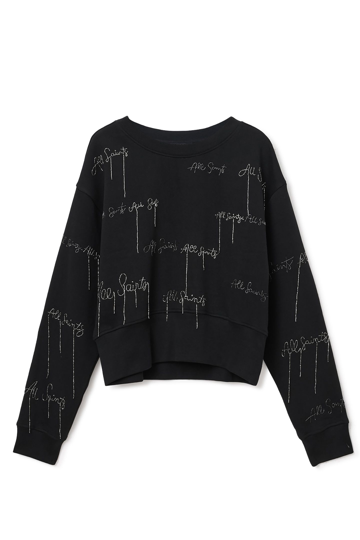 AS EMB SEPARO SWEAT BLACK 5