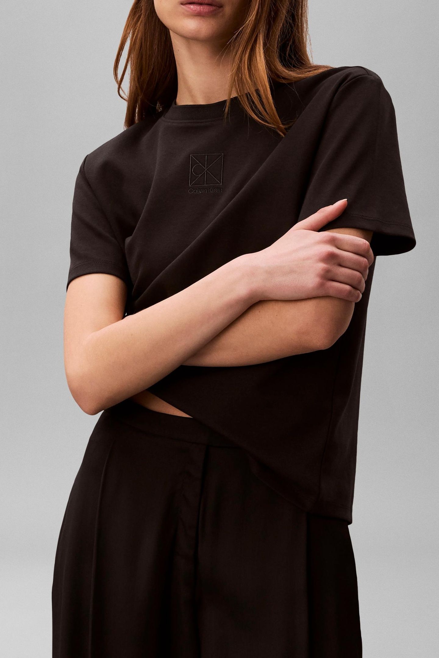 SHORT SLEEVE LUXURY COTTON INTERLOCK TEE BLACK 1