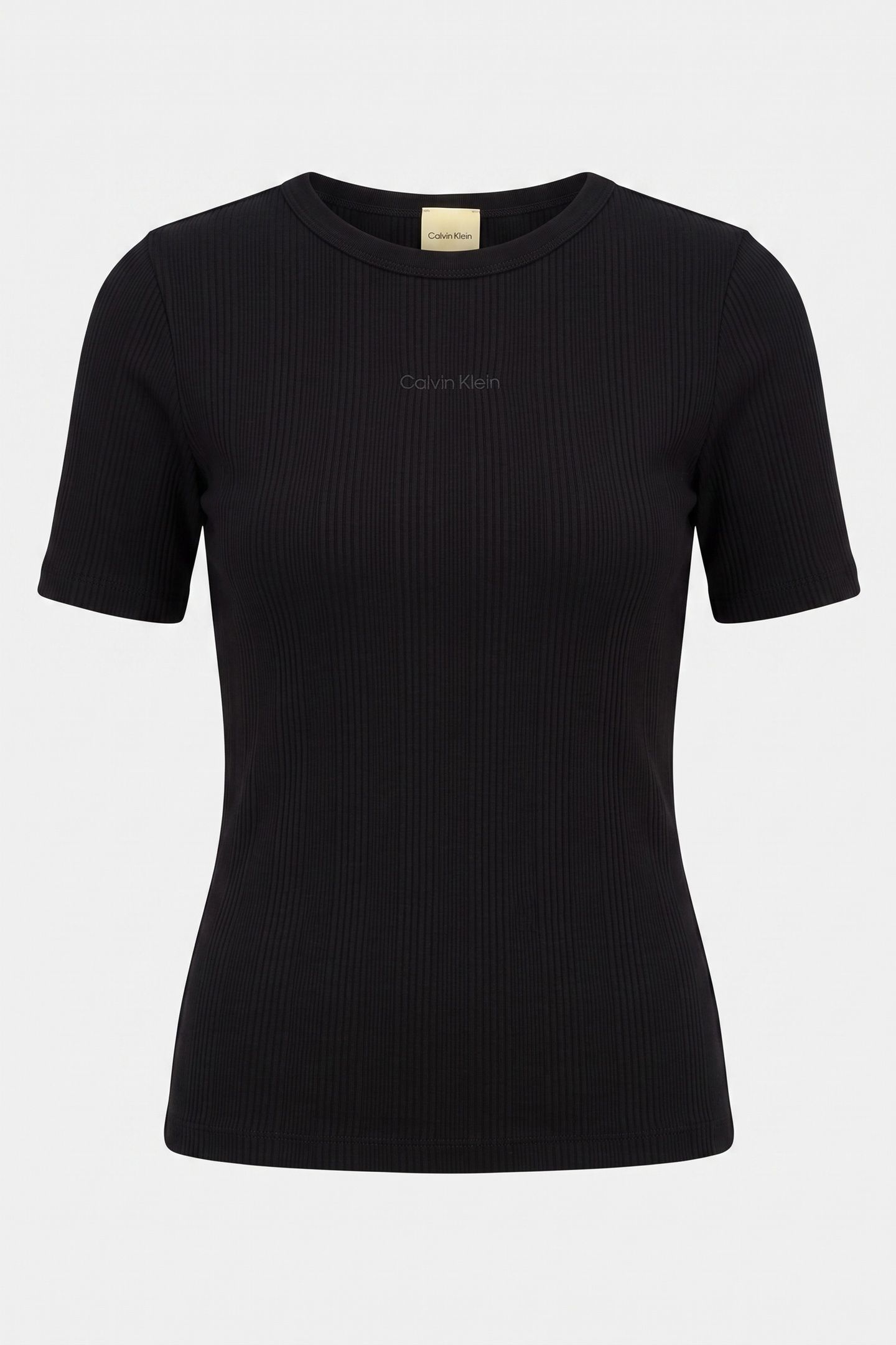 SLEEVELESS VARIEGATED RIB TOP BLACK 4