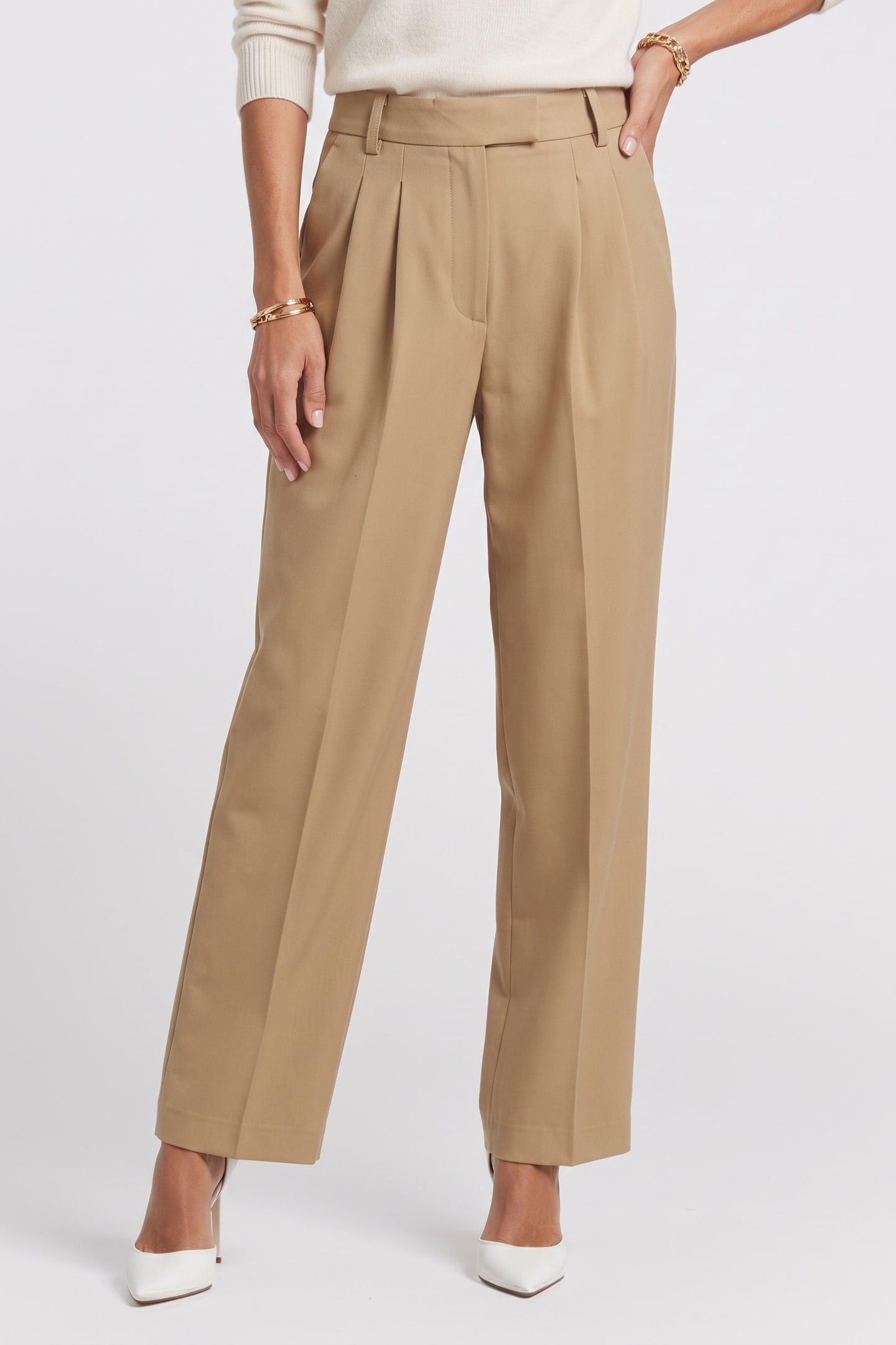 EBBA HEAVY WOOL TWILL KHAKI 1