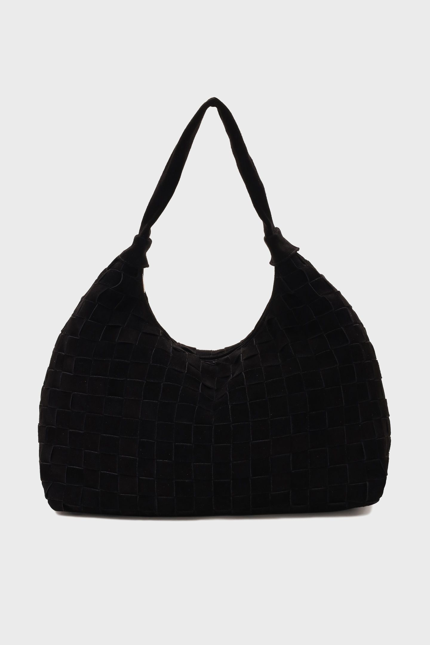 BIG DANDY BRAIDED SUEDE BLACK W. GOLD 1