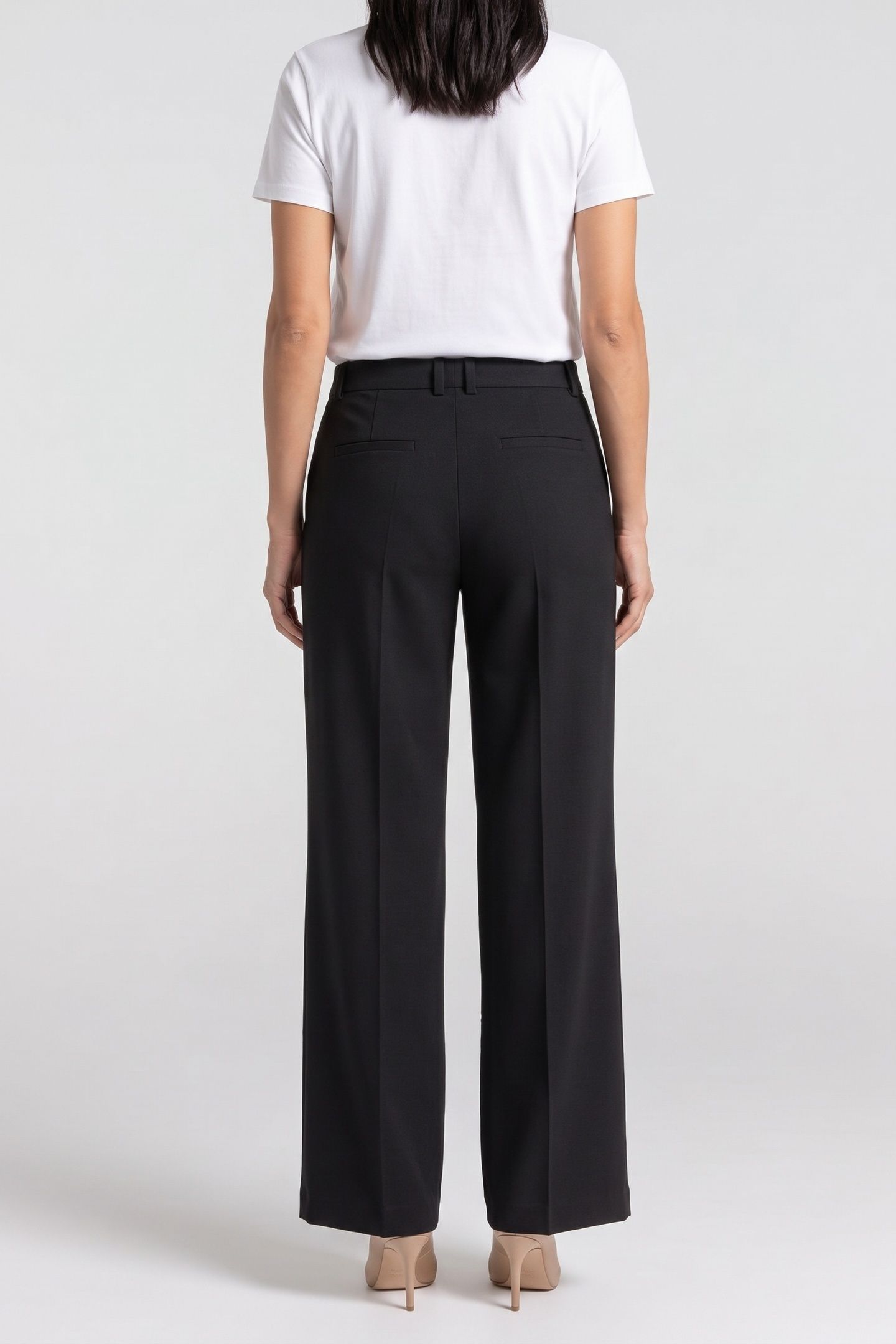 OLIVIA MILANO WOOL TROUSERS BLACK 2