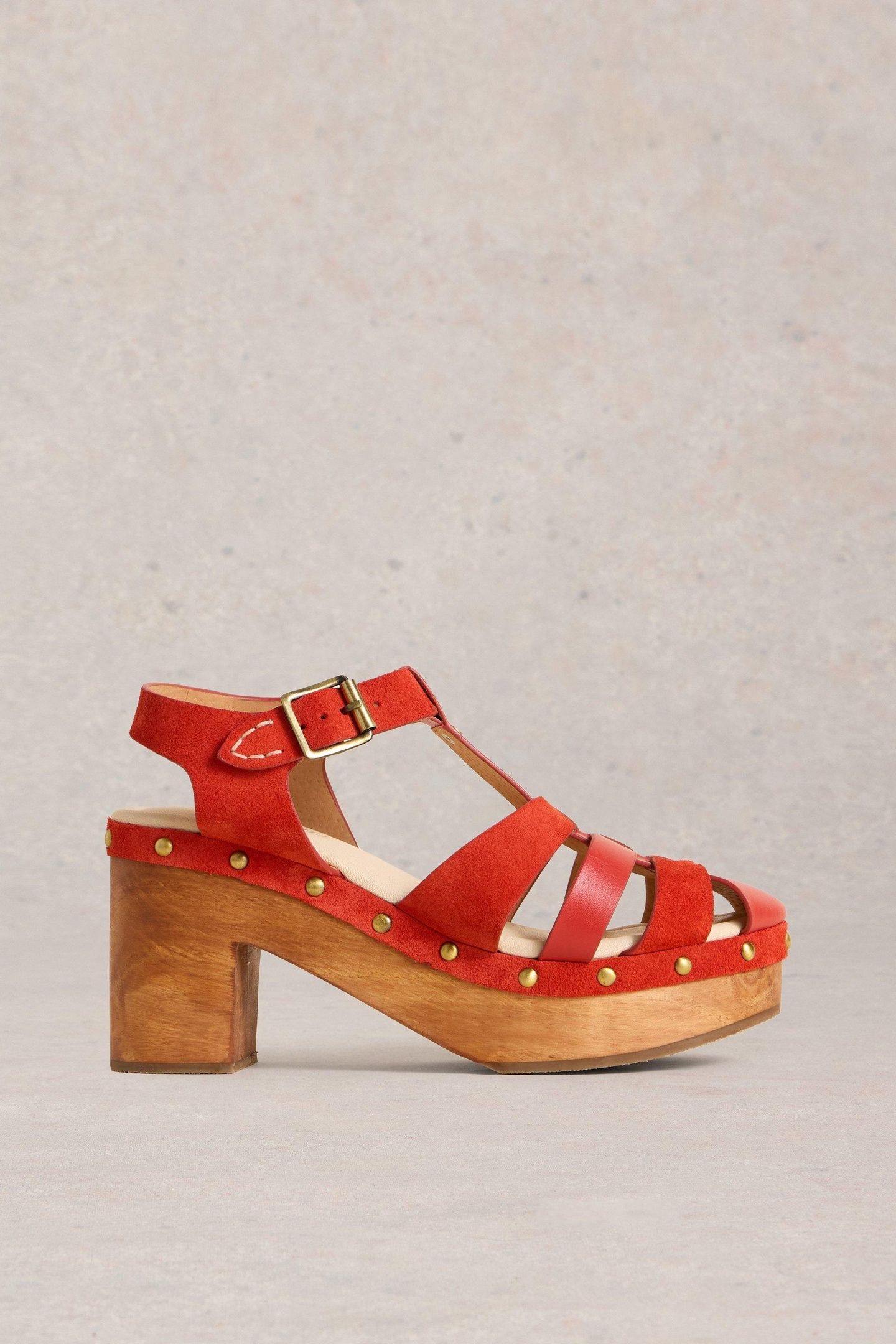 PHOEBE FISHERMAN CLOG RED MULTI 1