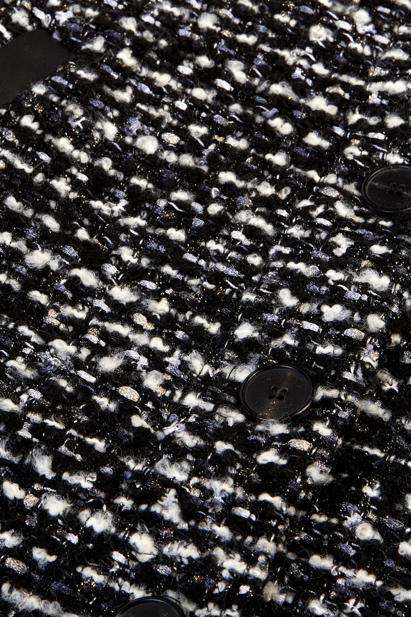 SHORT, LOOSE-FITTING JACKET BLACK WHITE 6