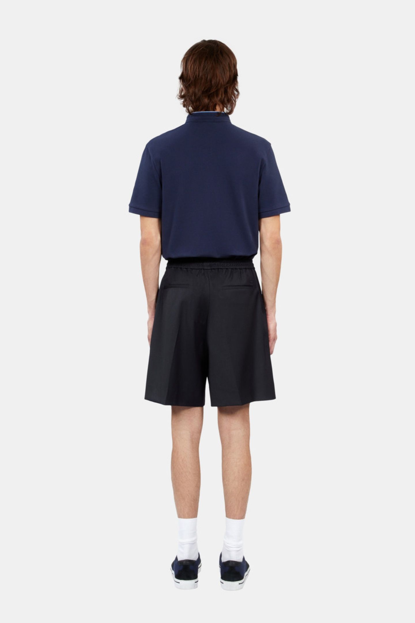 SHORTS W ELASTICATED WAIST DARK NAVY 4