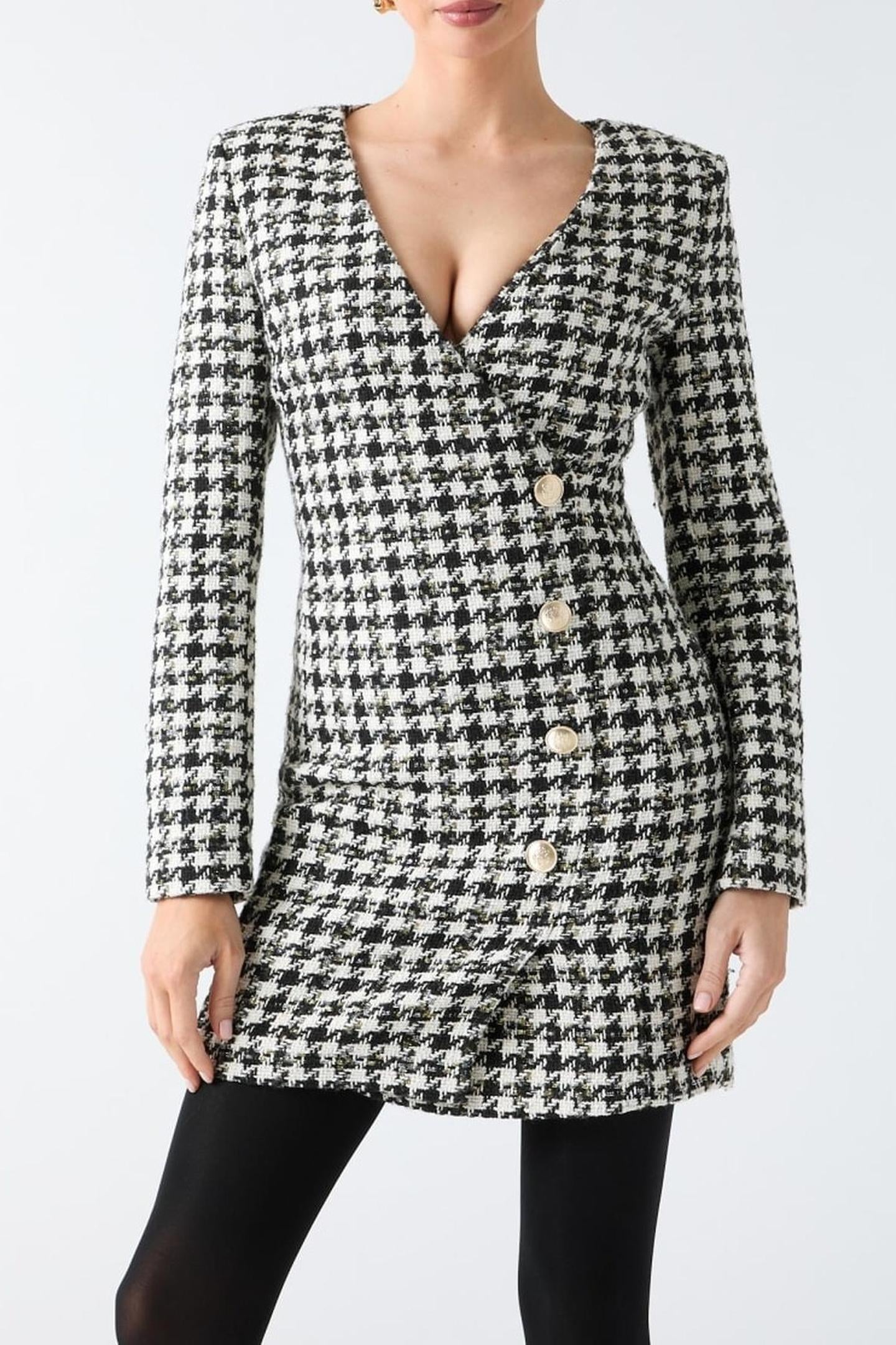 SEVILLA DRESS JET BLACK MULTI 1