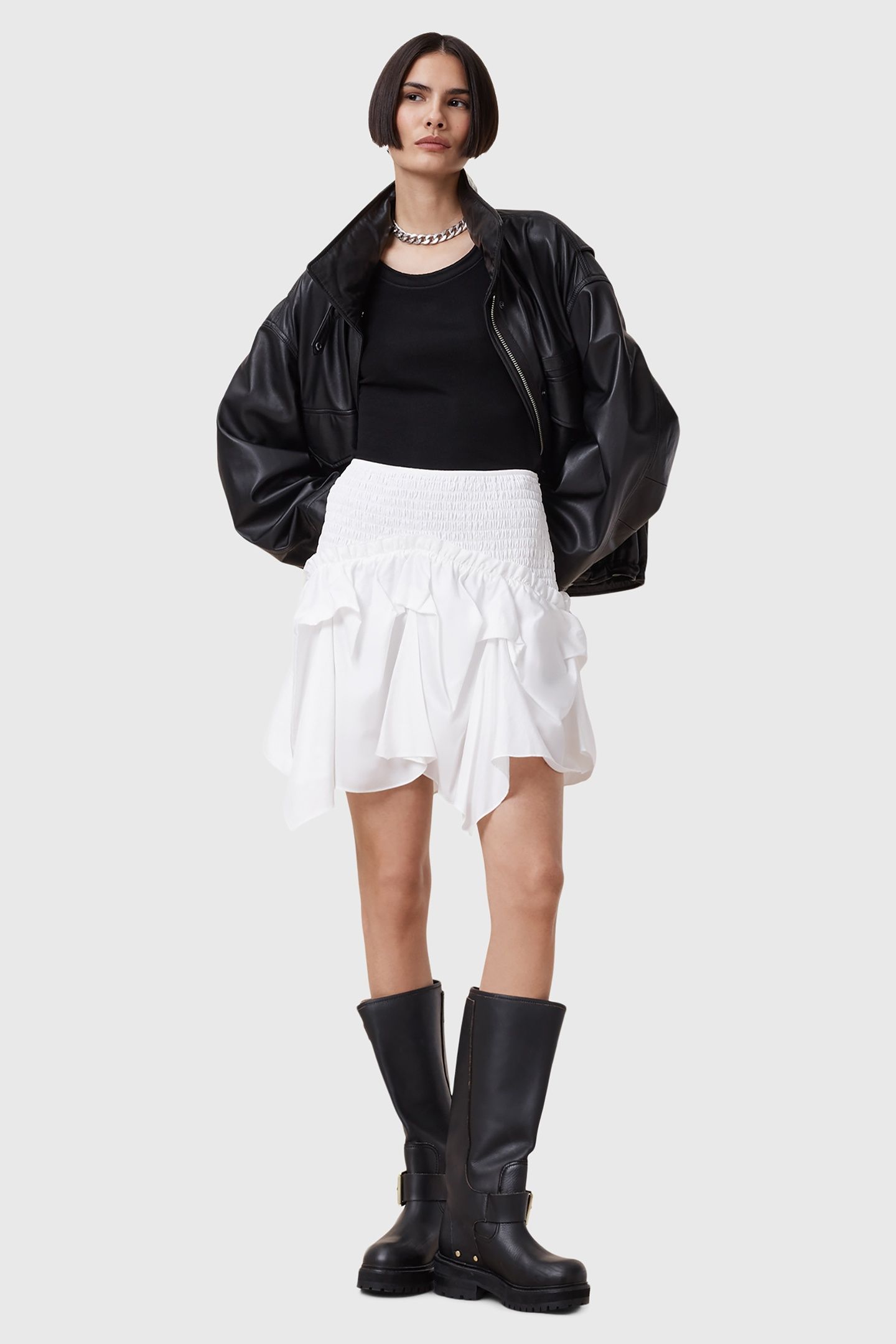 PALMER SKIRT CHALK WHITE 1