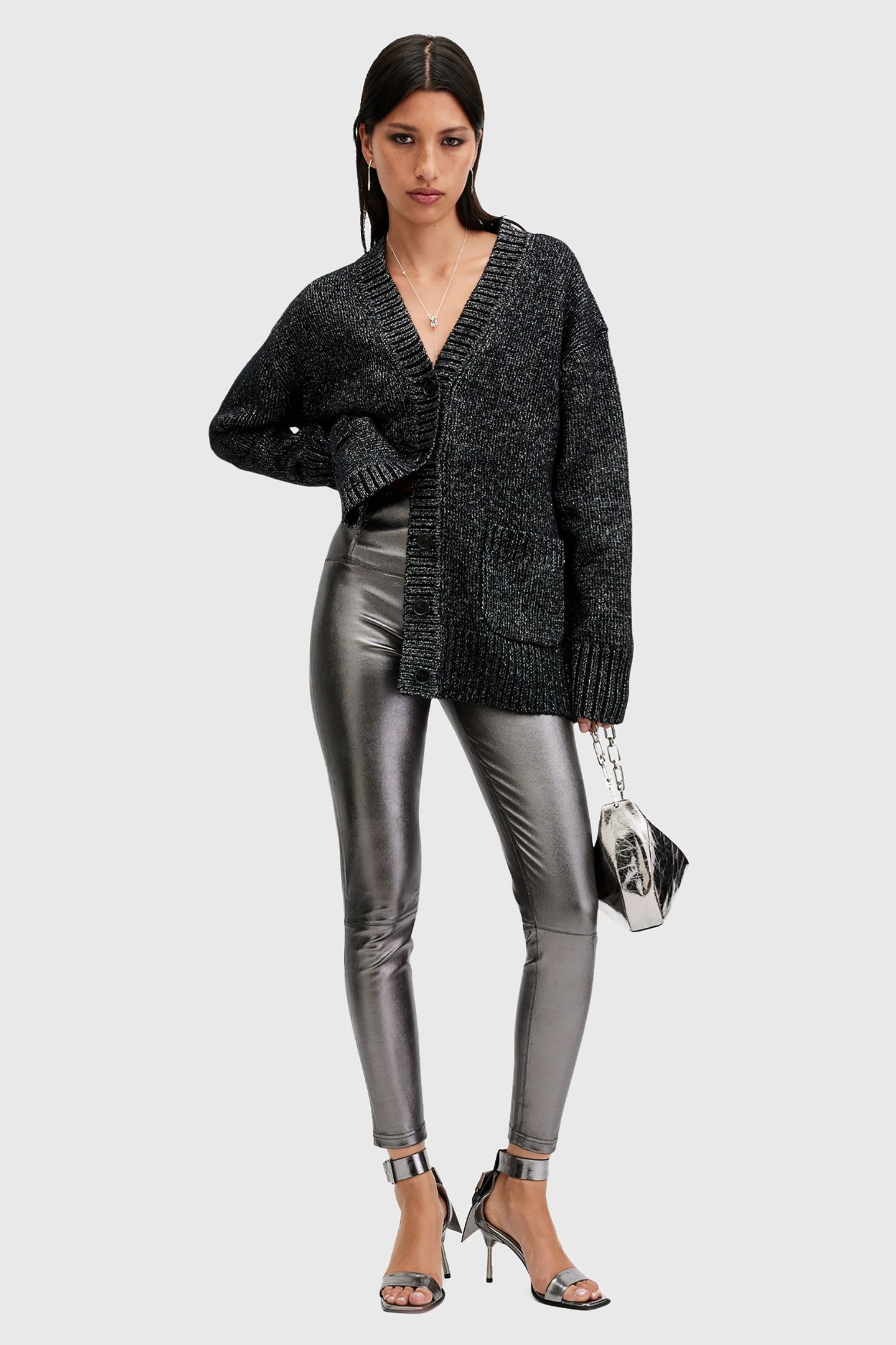 CORA LEATHER LEGGING GUNMETAL 2
