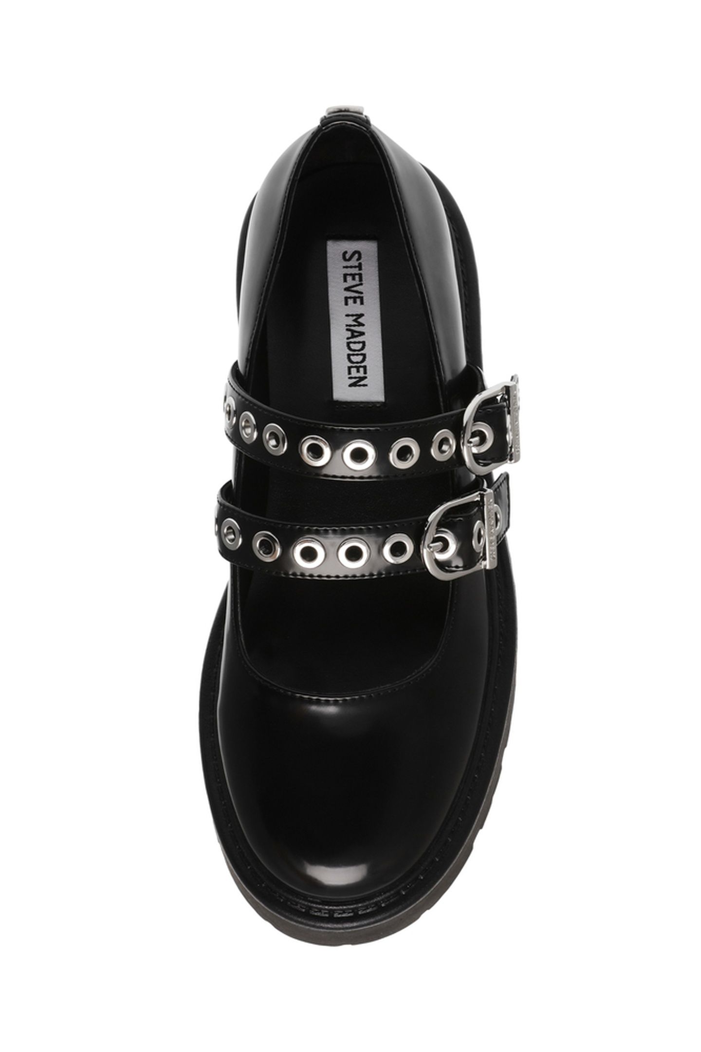 OVERT FLAT SHOES BLACK ACTION LEATHER 6