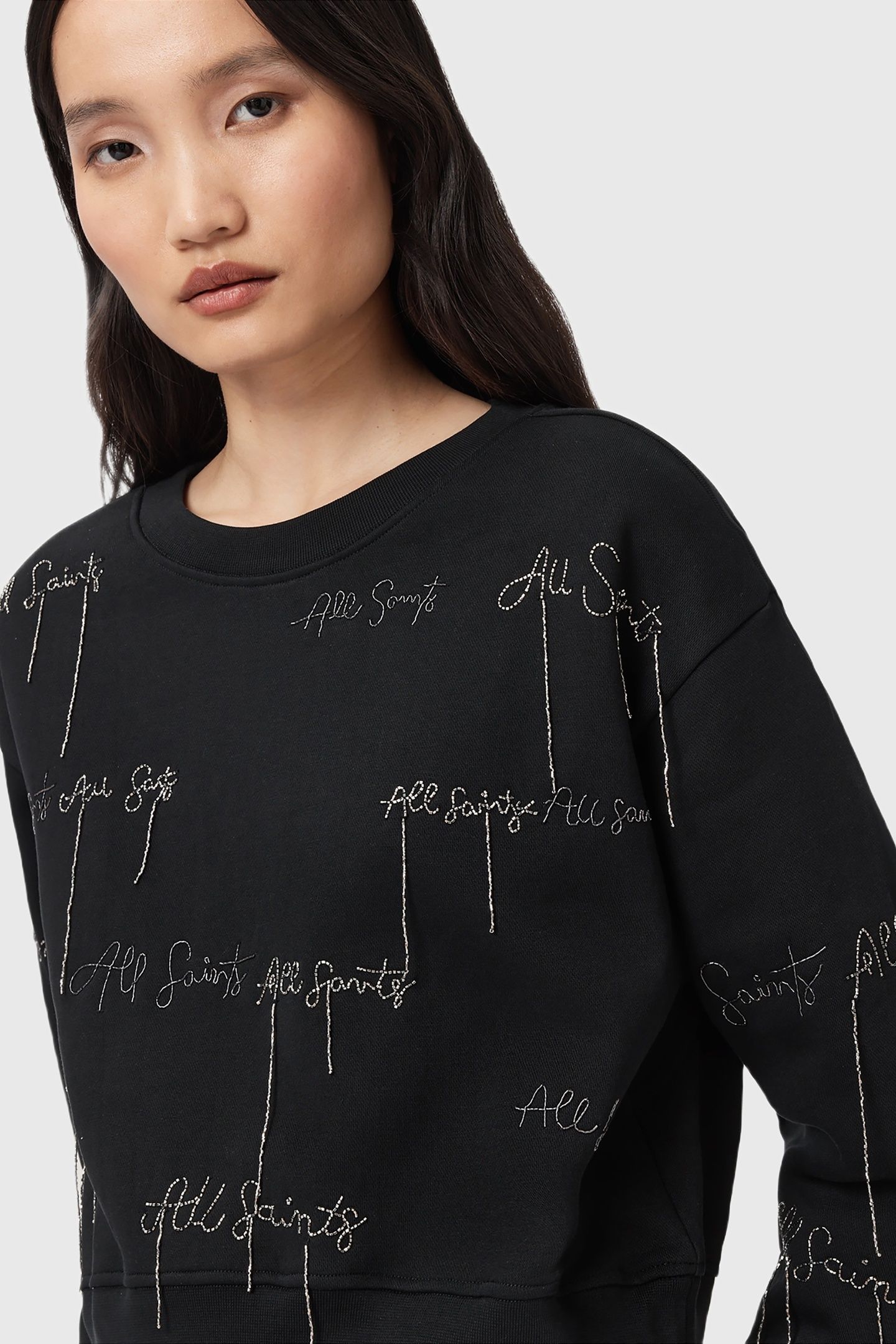 AS EMB SEPARO SWEAT BLACK 6