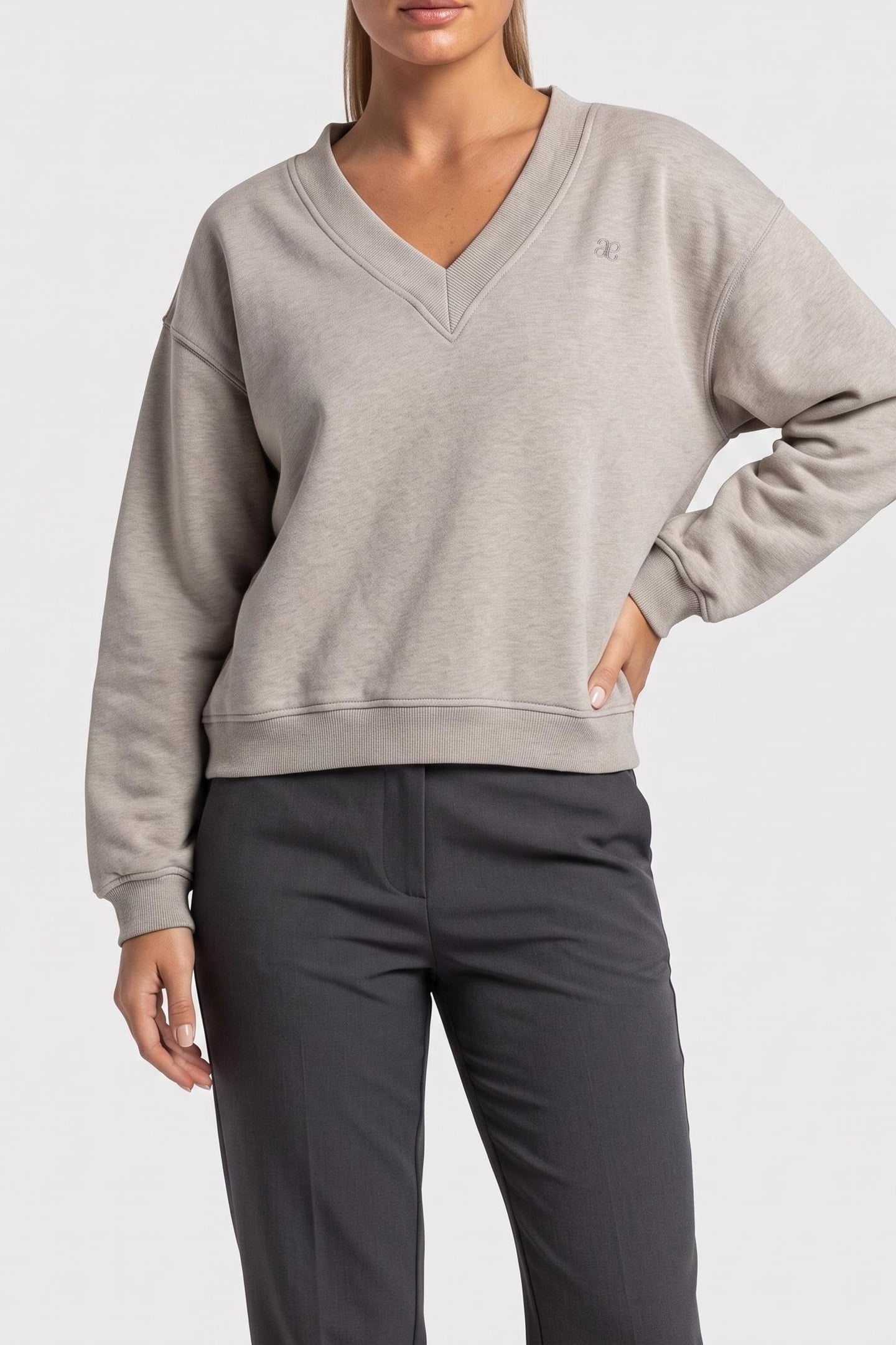 SWEATER GAIA GREY MELANGE 1