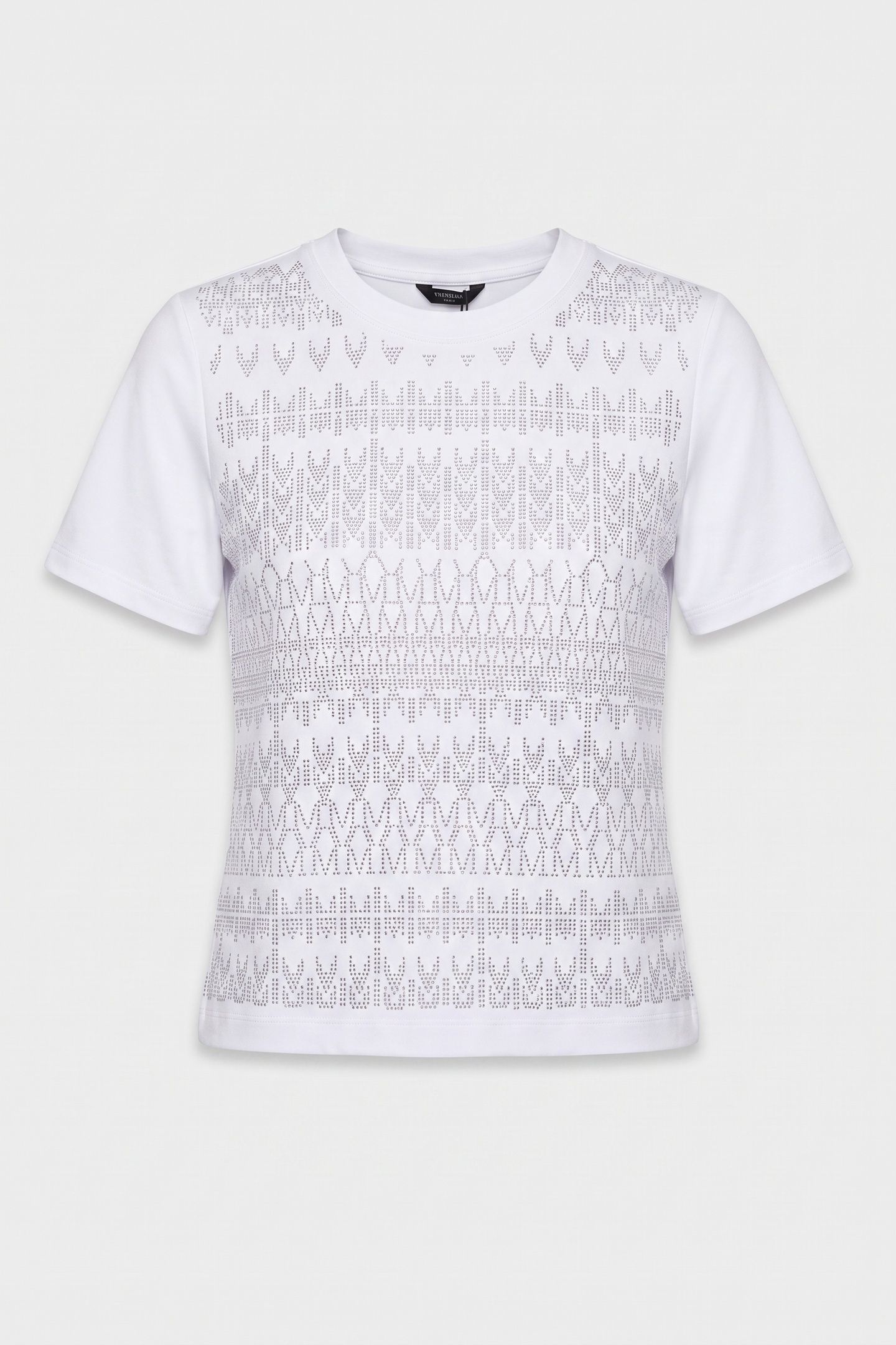 ANNA SS ROUND NECK T TRUE WHITE A000 3