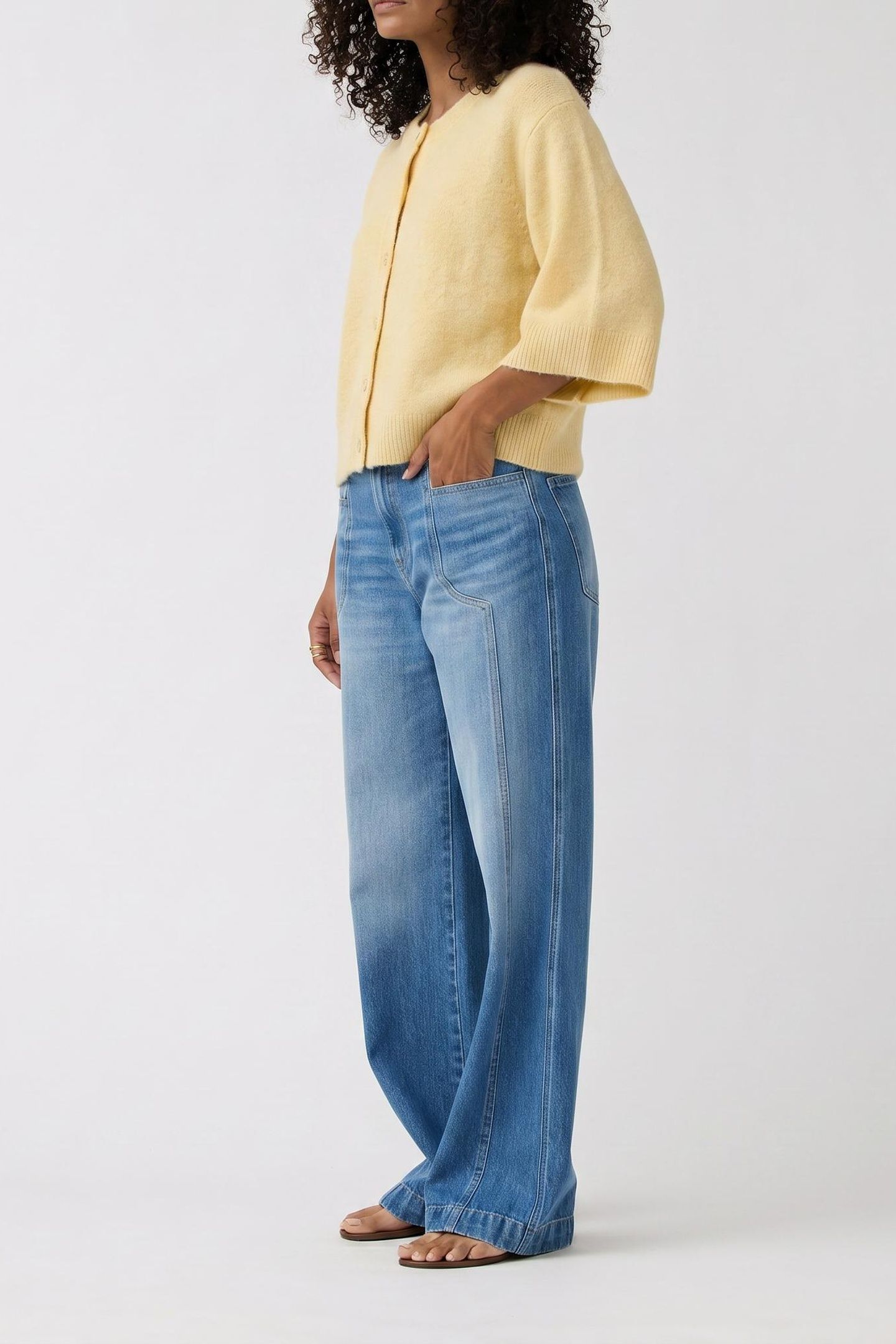 CARDIGAN CAROLINE BUTTER YELLOW 2