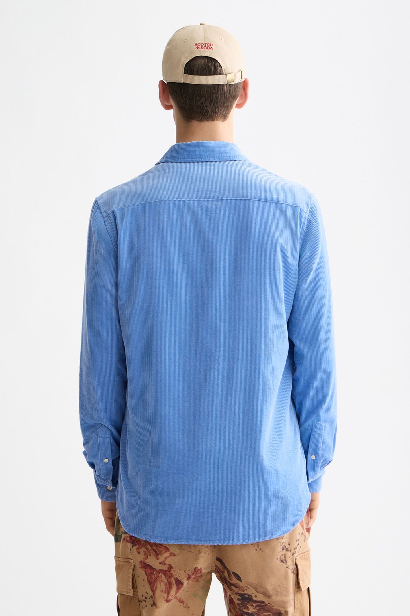 REGULAR-FIT CORDUROY SHIRT BLUE BONNET 3