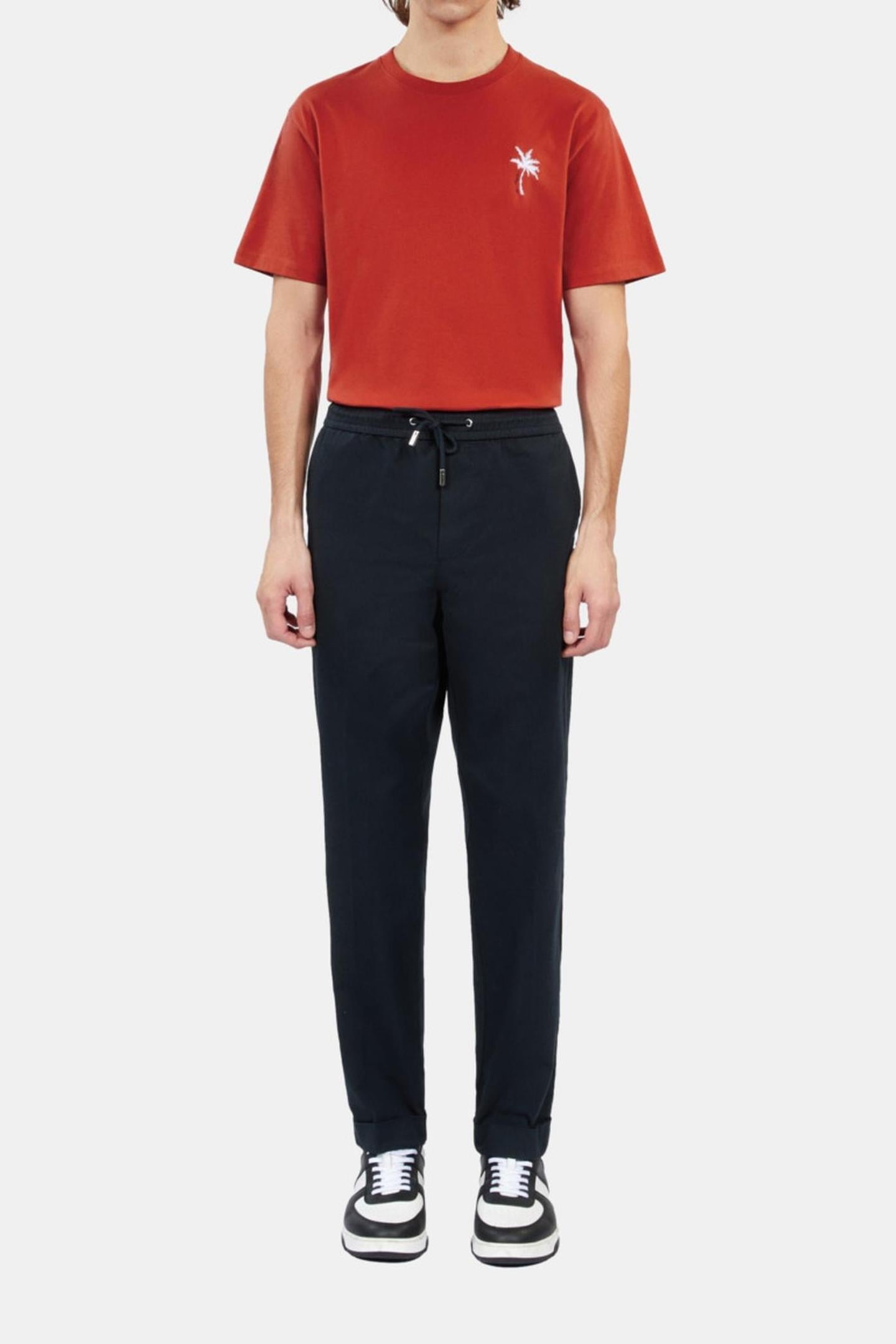 TROUSERS WITH DRAWSTRING AT THE WAIST NAVY 1