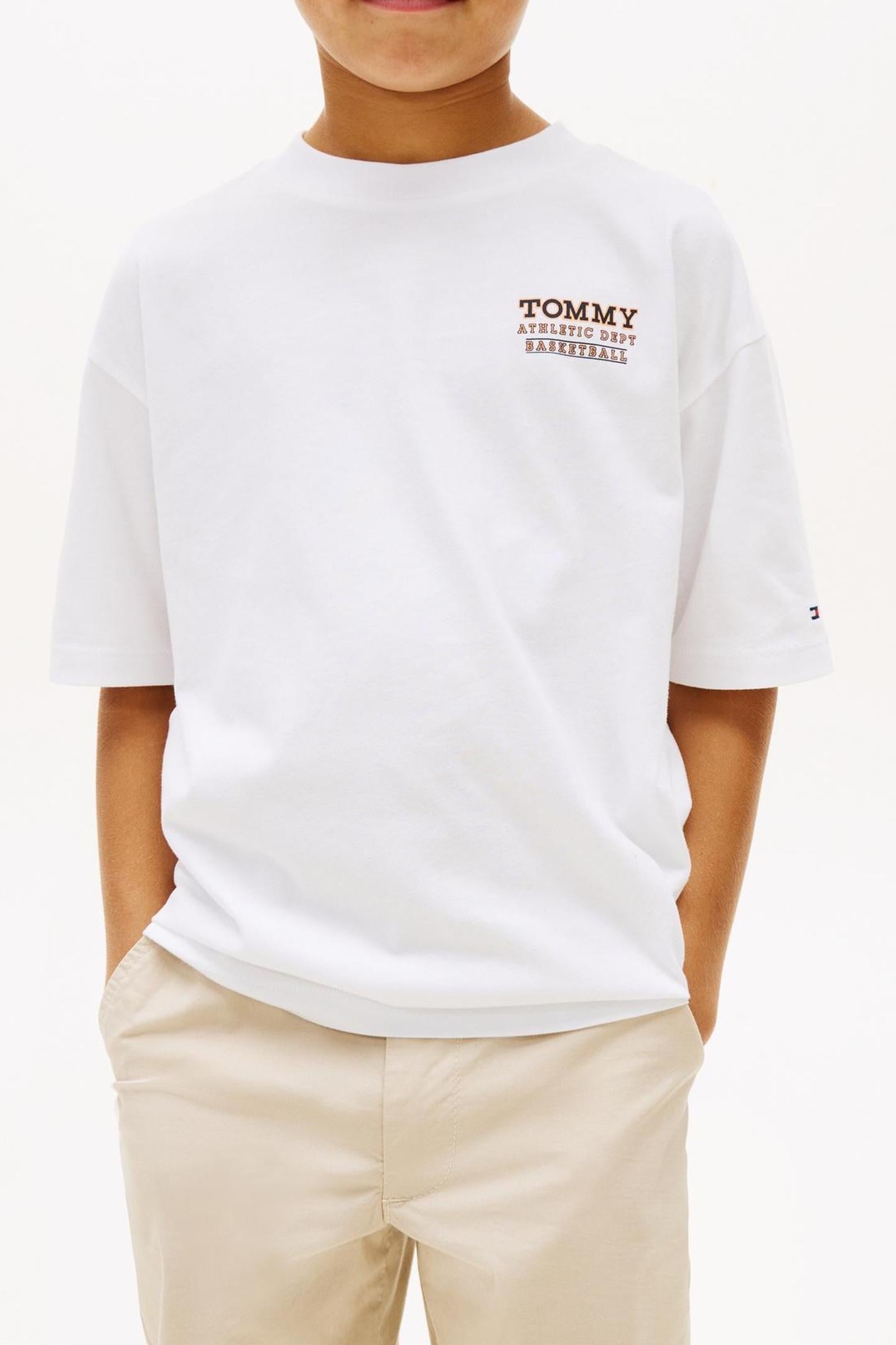 BOYS BASKETBALL GRAPHIC TEE WHITE 4