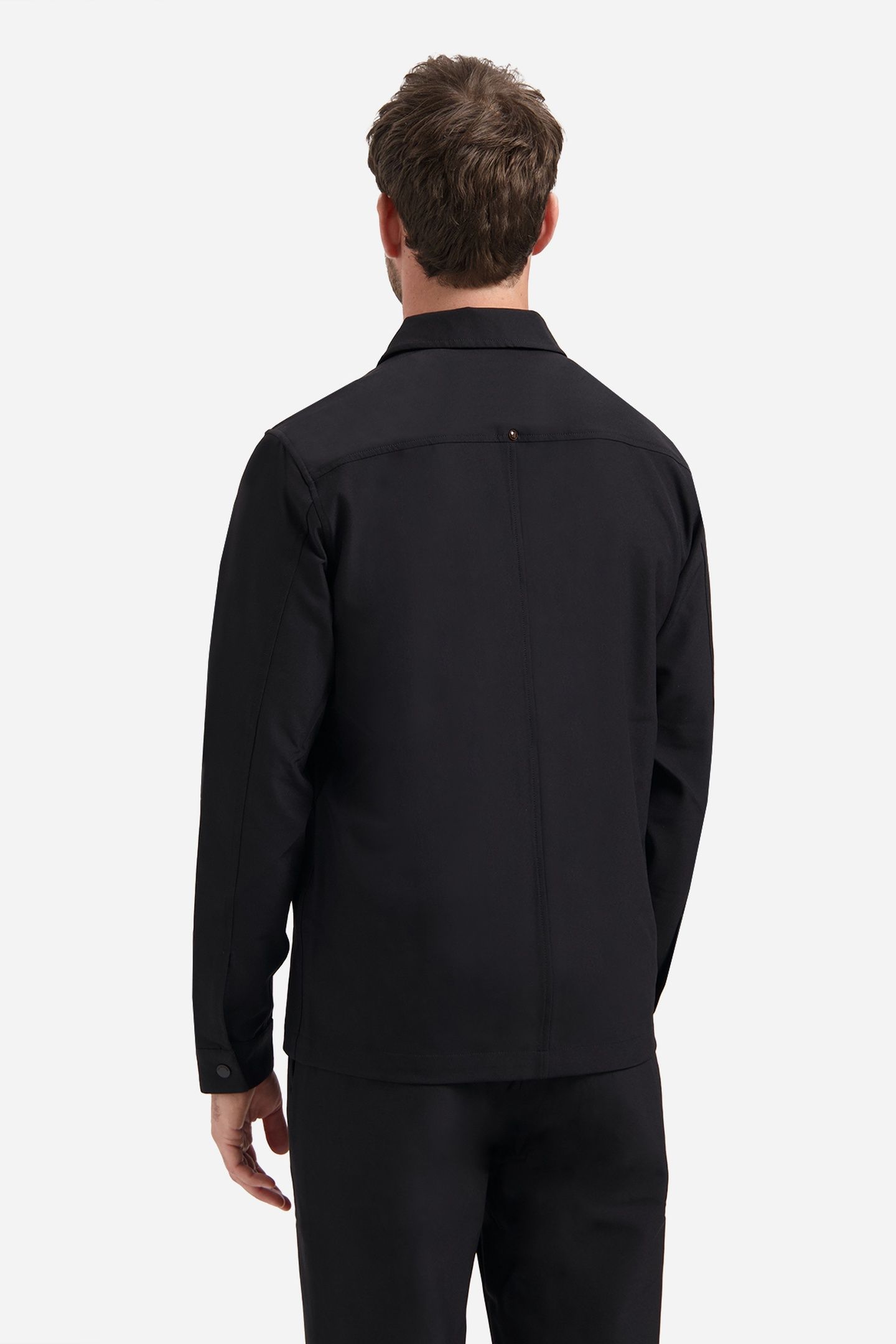 OVERSHIRT FULL ZIPPER STRETCH SEDOC BLACK 3