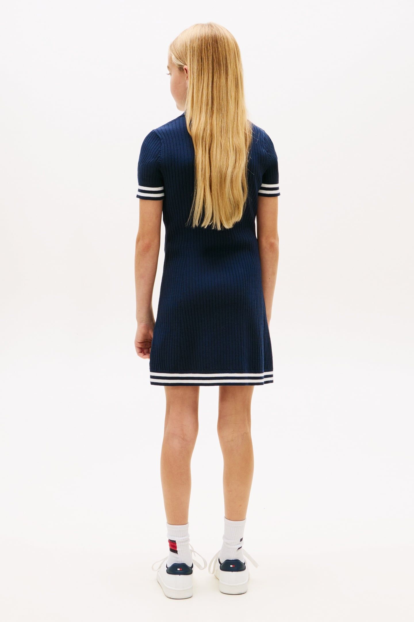 GIRLS SWEATER DRESS SS DARK NIGHT NAVY 2