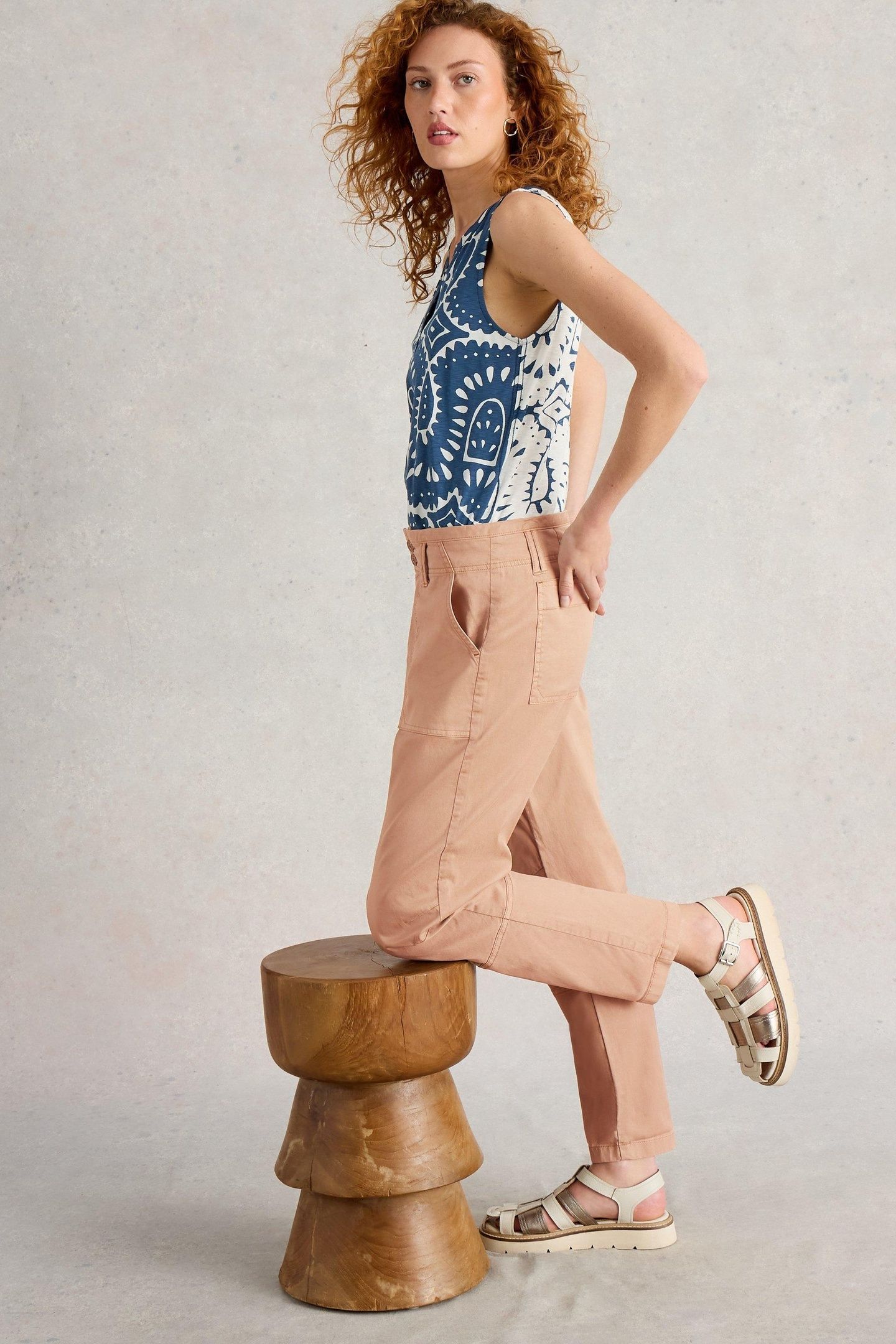 BLAIRE TROUSER DARK NATURAL 1