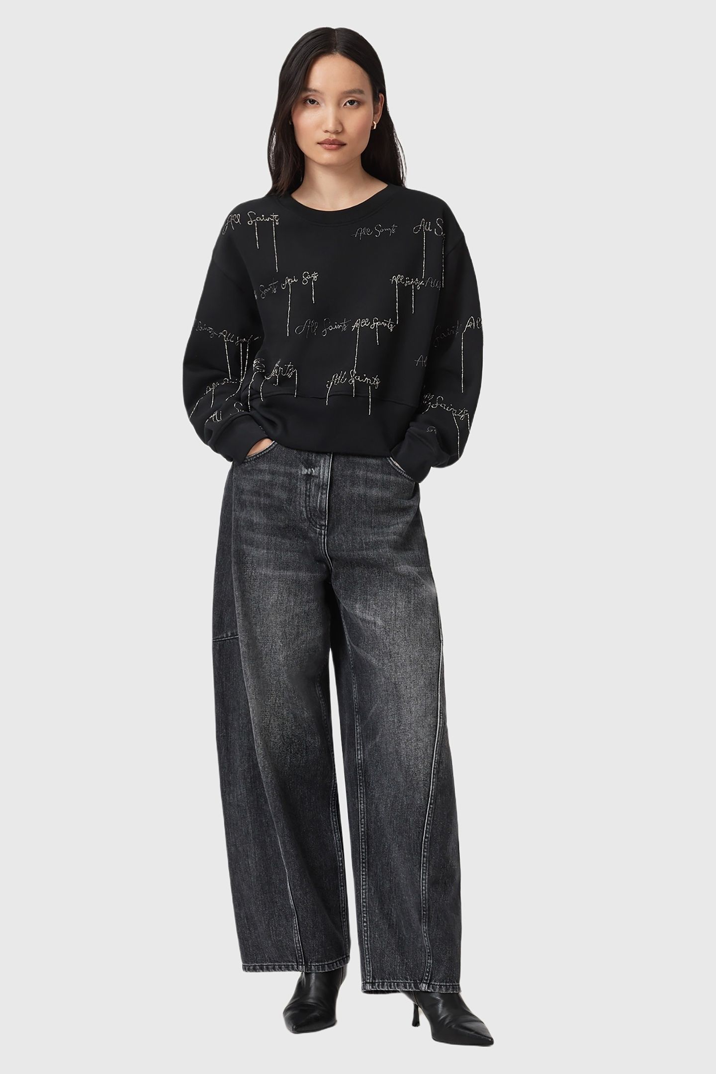 AS EMB SEPARO SWEAT BLACK 3