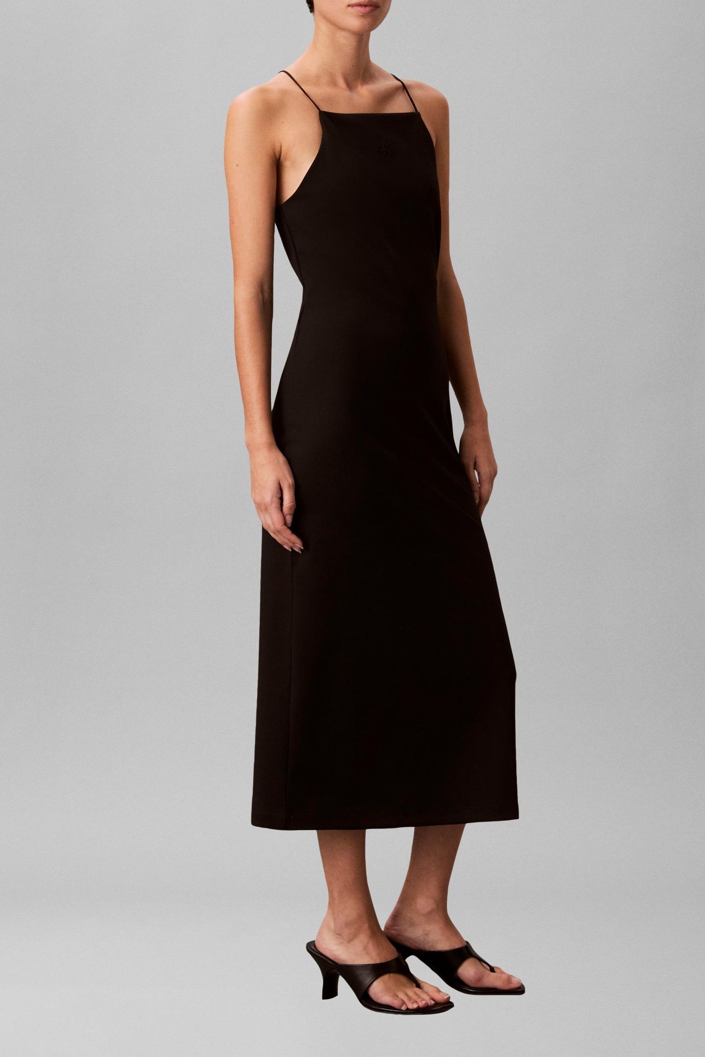 SLEEVELESS PONTE MONOGRAM CAMI BLACK 2