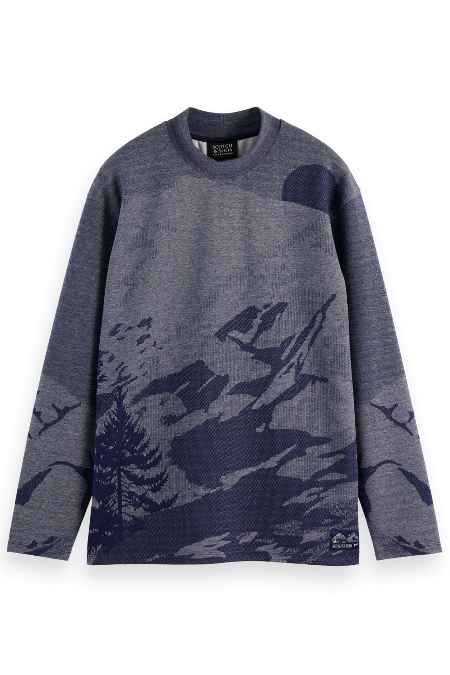 RELAXED FIT JACQUARD KNIT PEACOAT 4