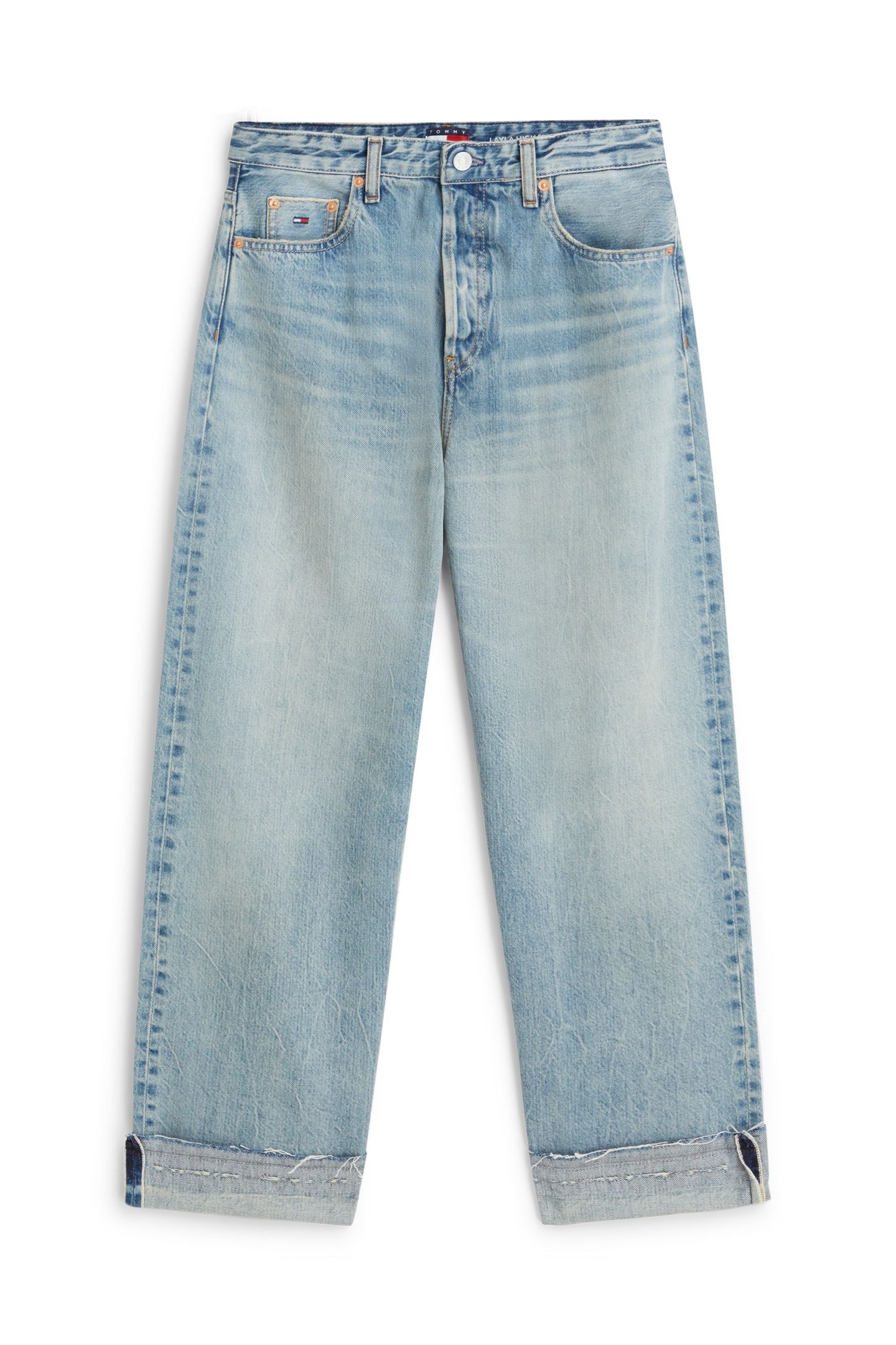 LAYLA HIGH RISE SLIM STRAIGHT DENIM LIGHT 5