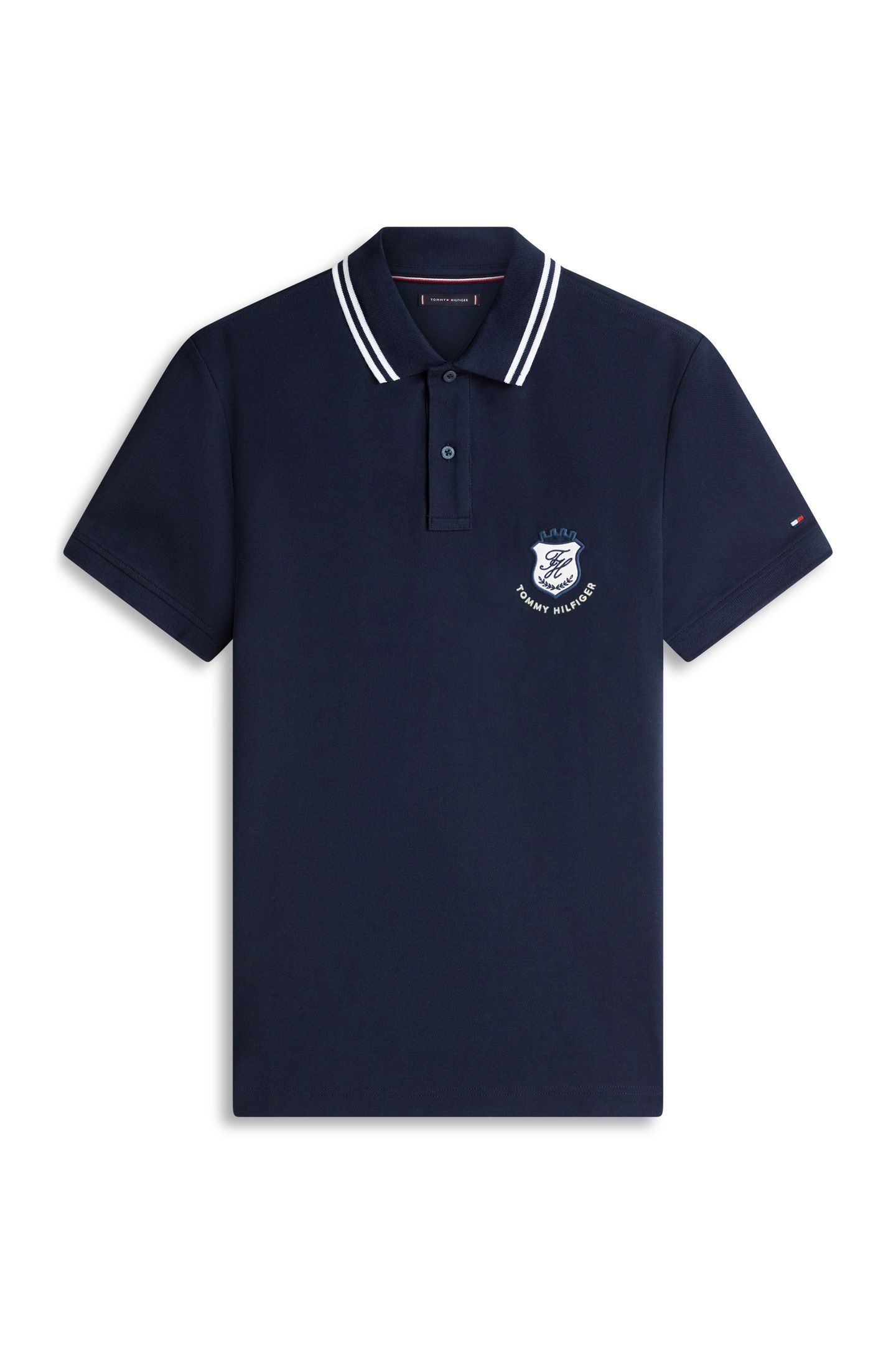 PIQUE BADGE REGULAR POLO DESERT SKY 4
