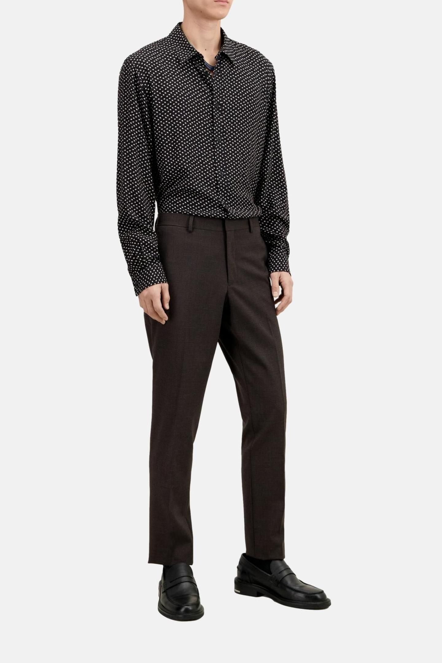 CLASSIC SUIT TROUSERS BROWN/BLACK 2