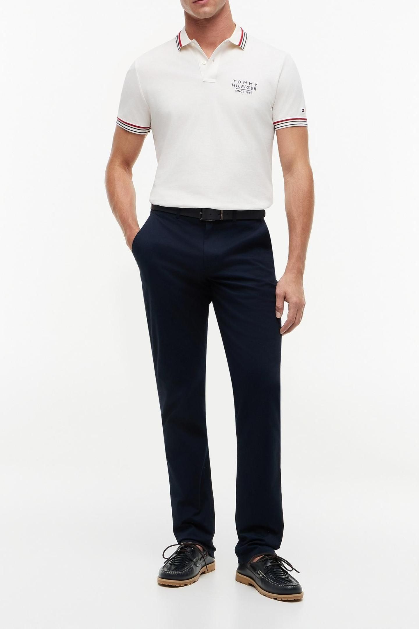 REGULAR FIT SIGNATURE COLLAR POLO SHIRT IVORY PETAL 3