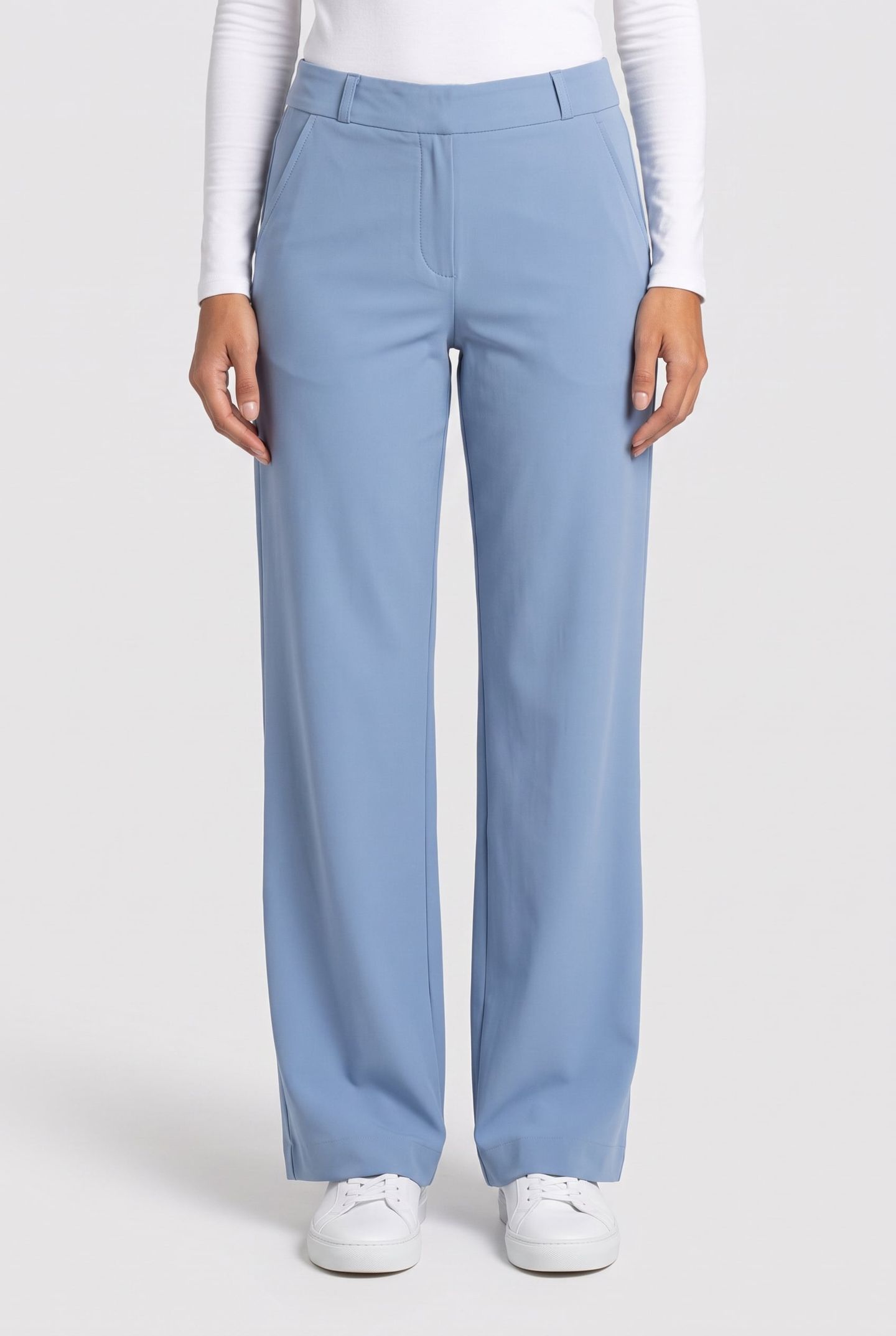 MARILON TROUSERS PASTEL BLUE 1