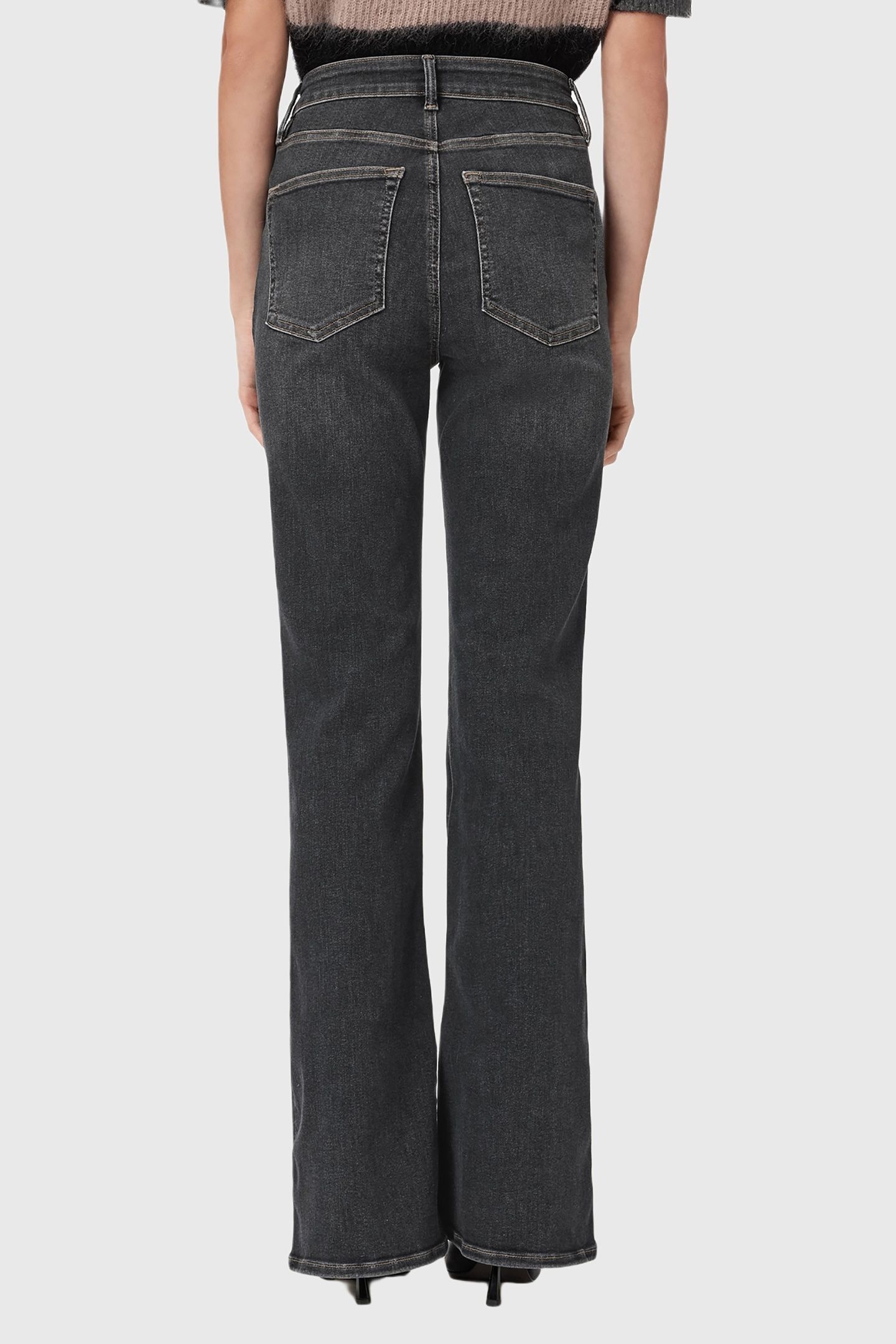 MAISIE FLARE JEAN WASHED GREY 4