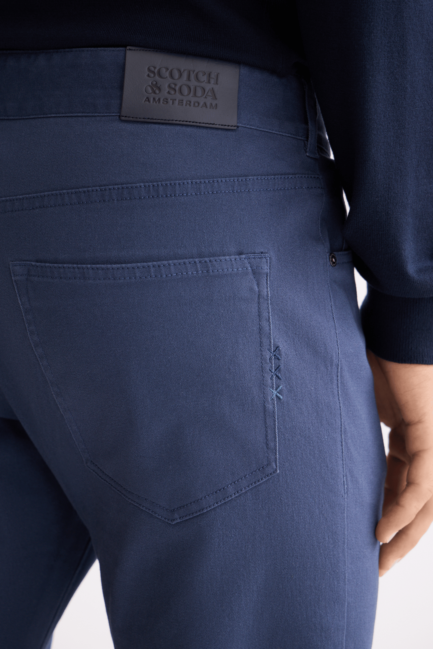 RALSTON- COTTON-BLEND TWILL REGULAR SLIM FIT 5-POCKET PANT I 5