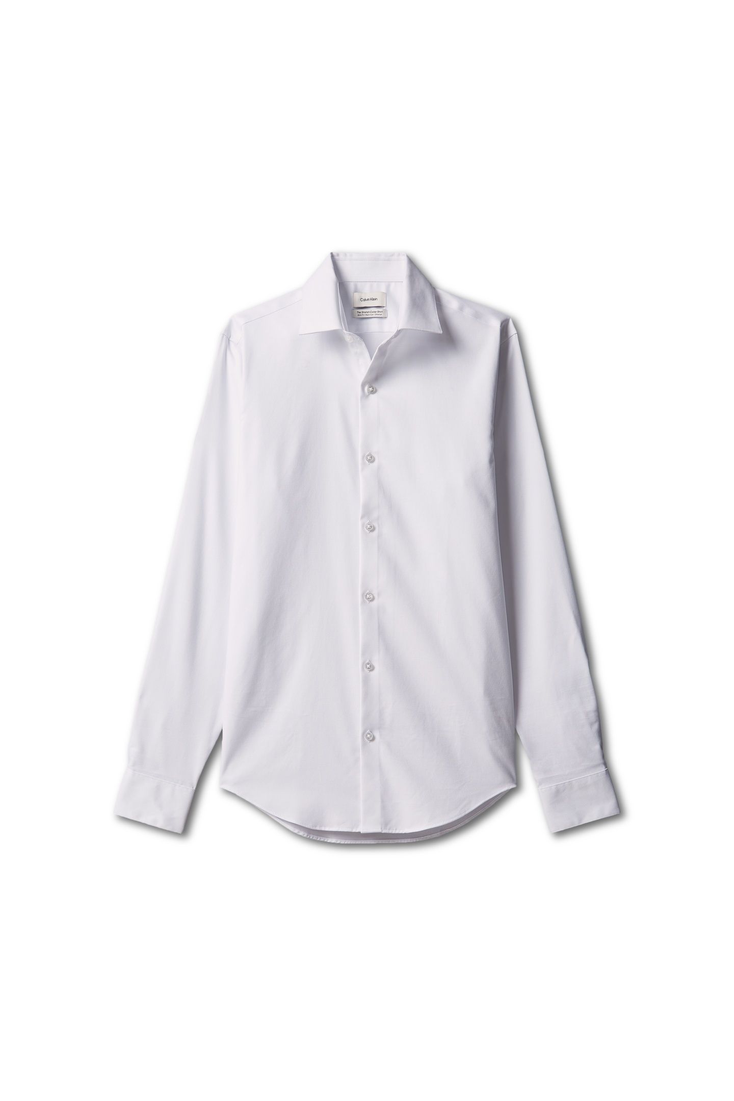 SLIM STRAIGHT COLLAR SHIRT WHITE 4