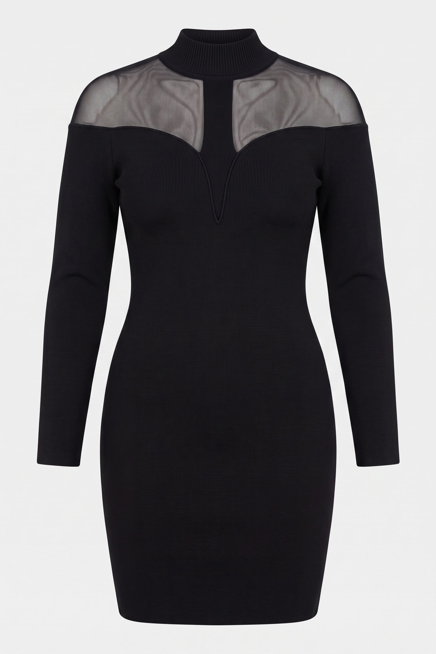 DIANA LS BANDAGE DRESS JET BLACK A996 3