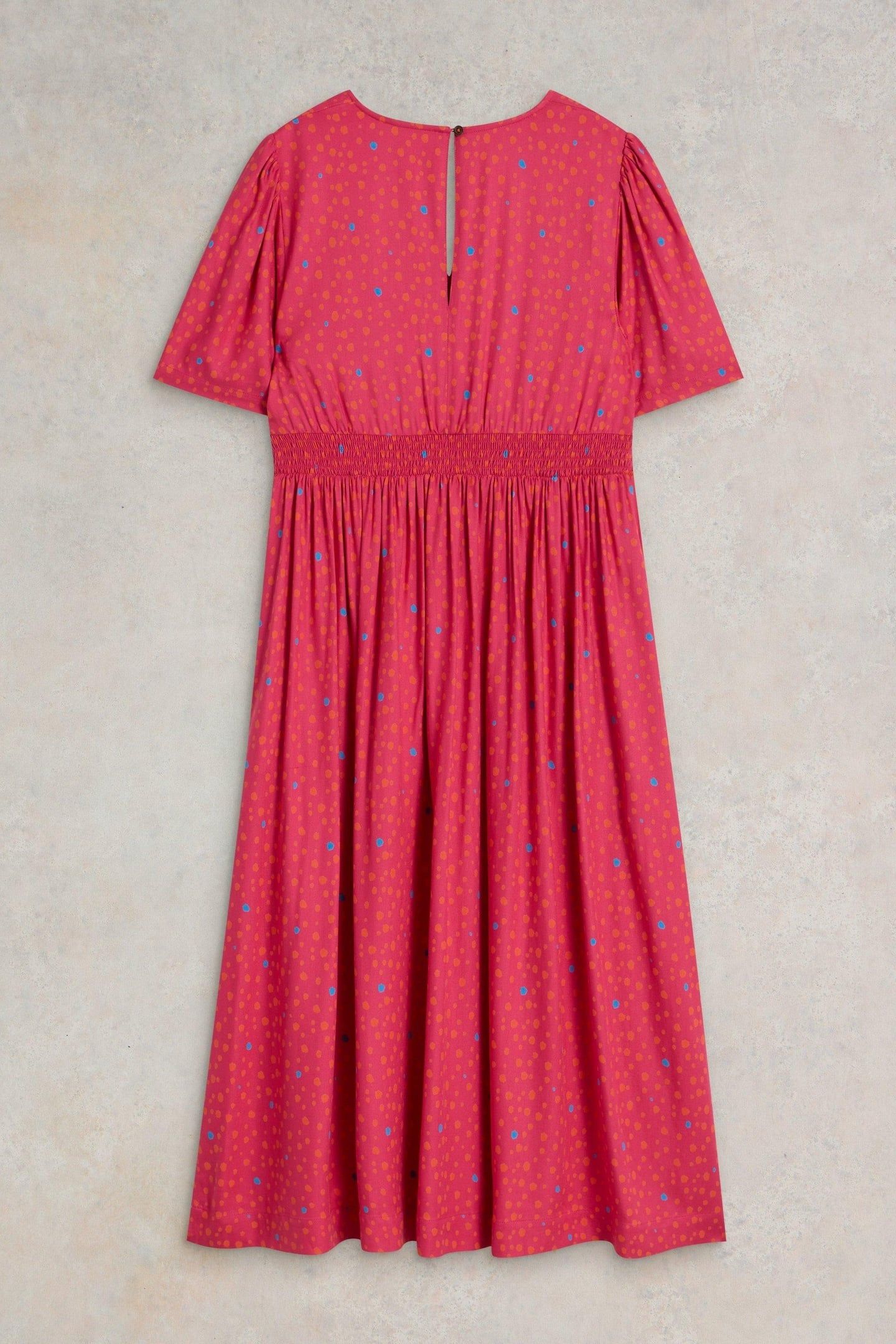 LUCY MIDI DRESS PINK MULTI 6