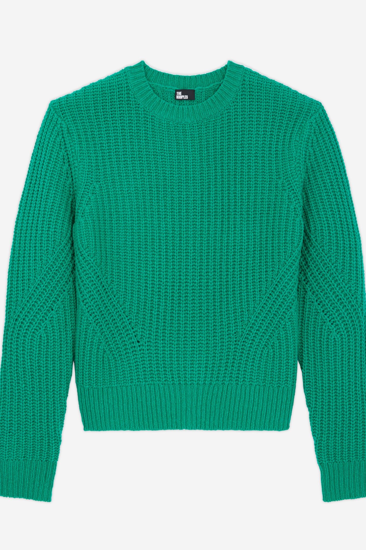 LONG-SLEEVED WOOL/NYLON SWEATER GREEN 5