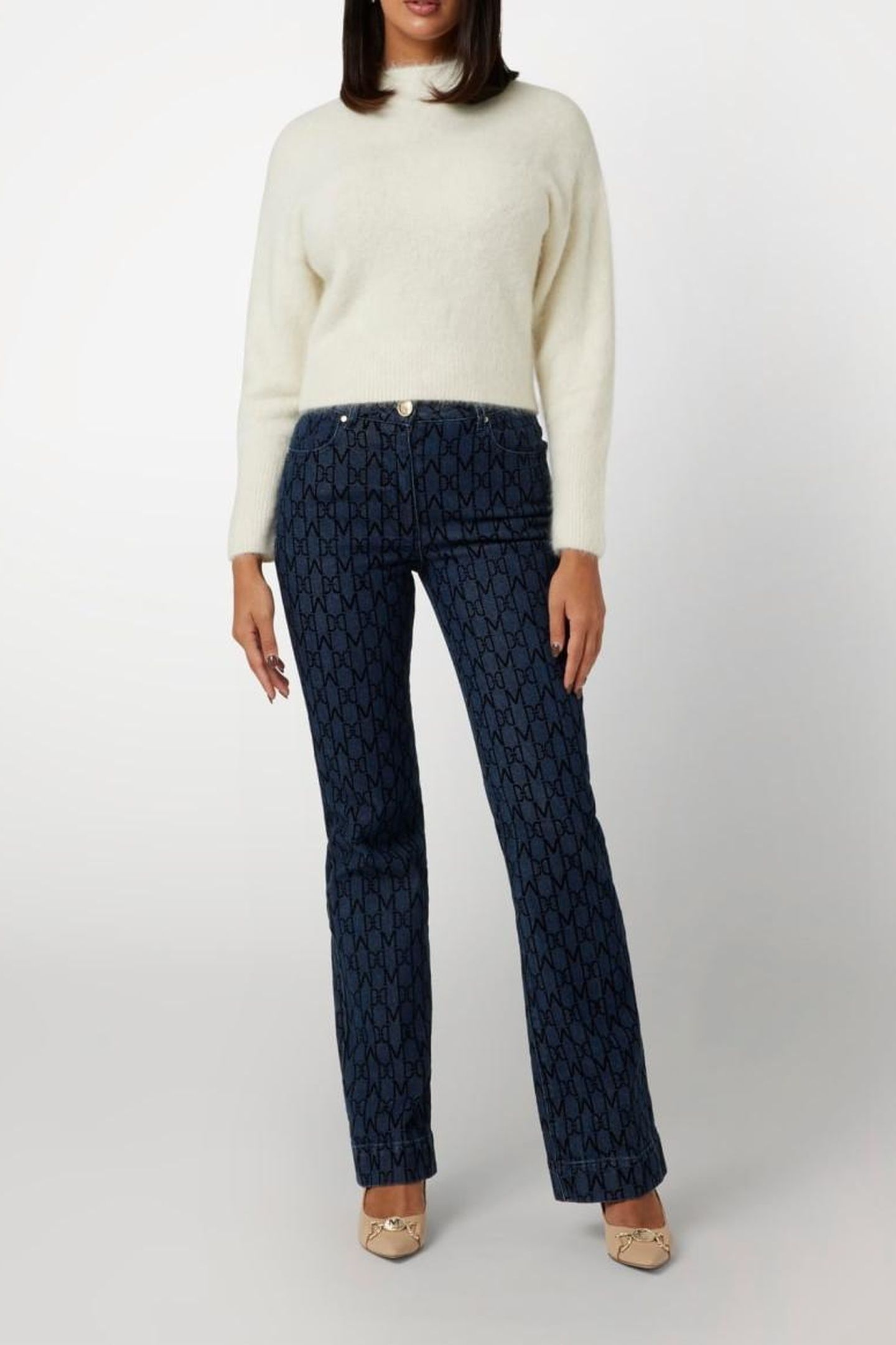 DENISE CROP SWEATER PALE PEARL MULTI 3