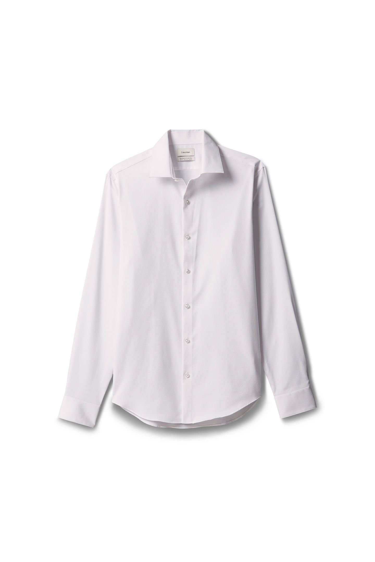 SLIM STRAIGHT COLLAR SHIRT WHITE 4