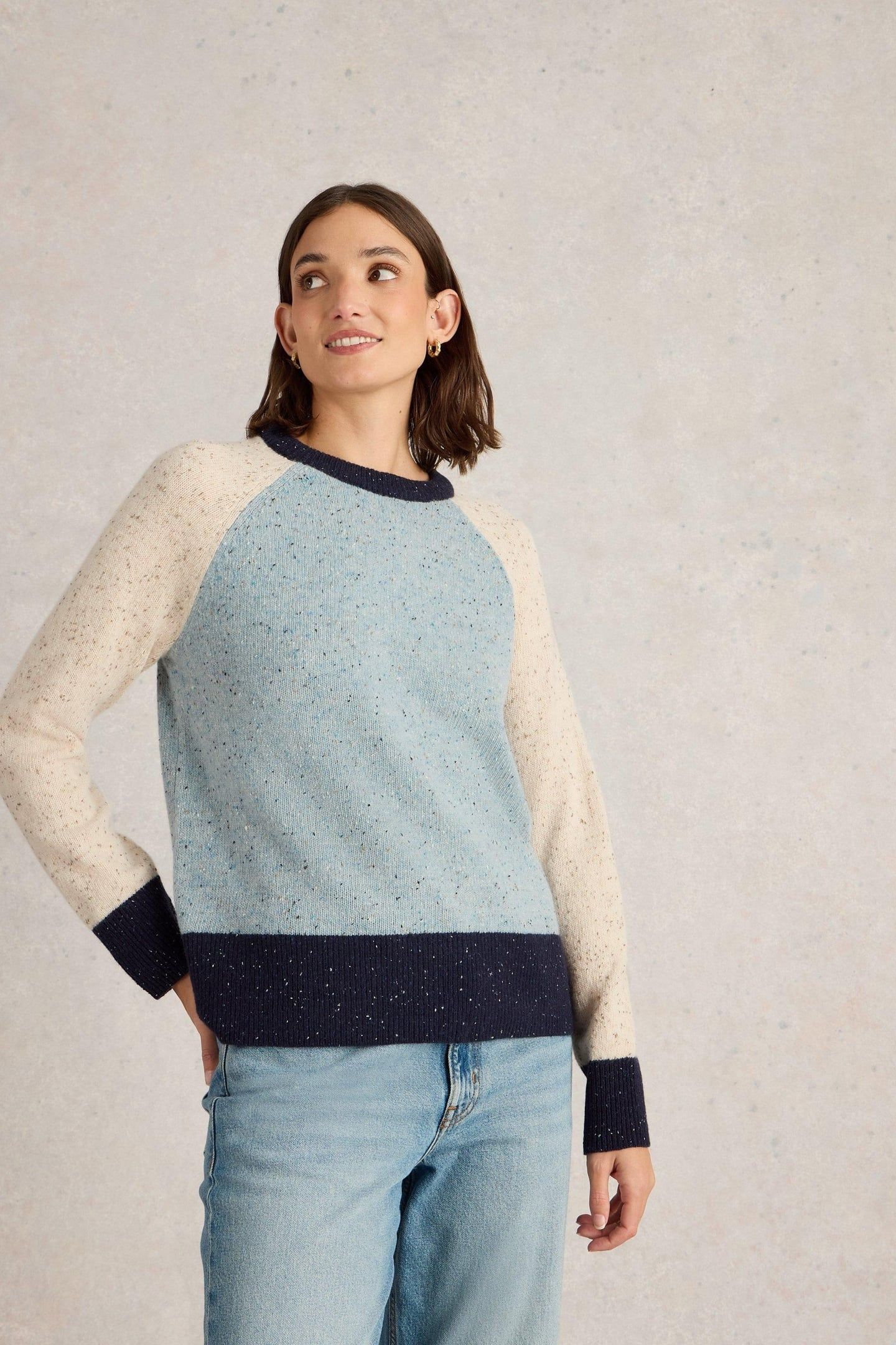 COLOURBLOCK NEP JUMPER BLUE MULTI 2