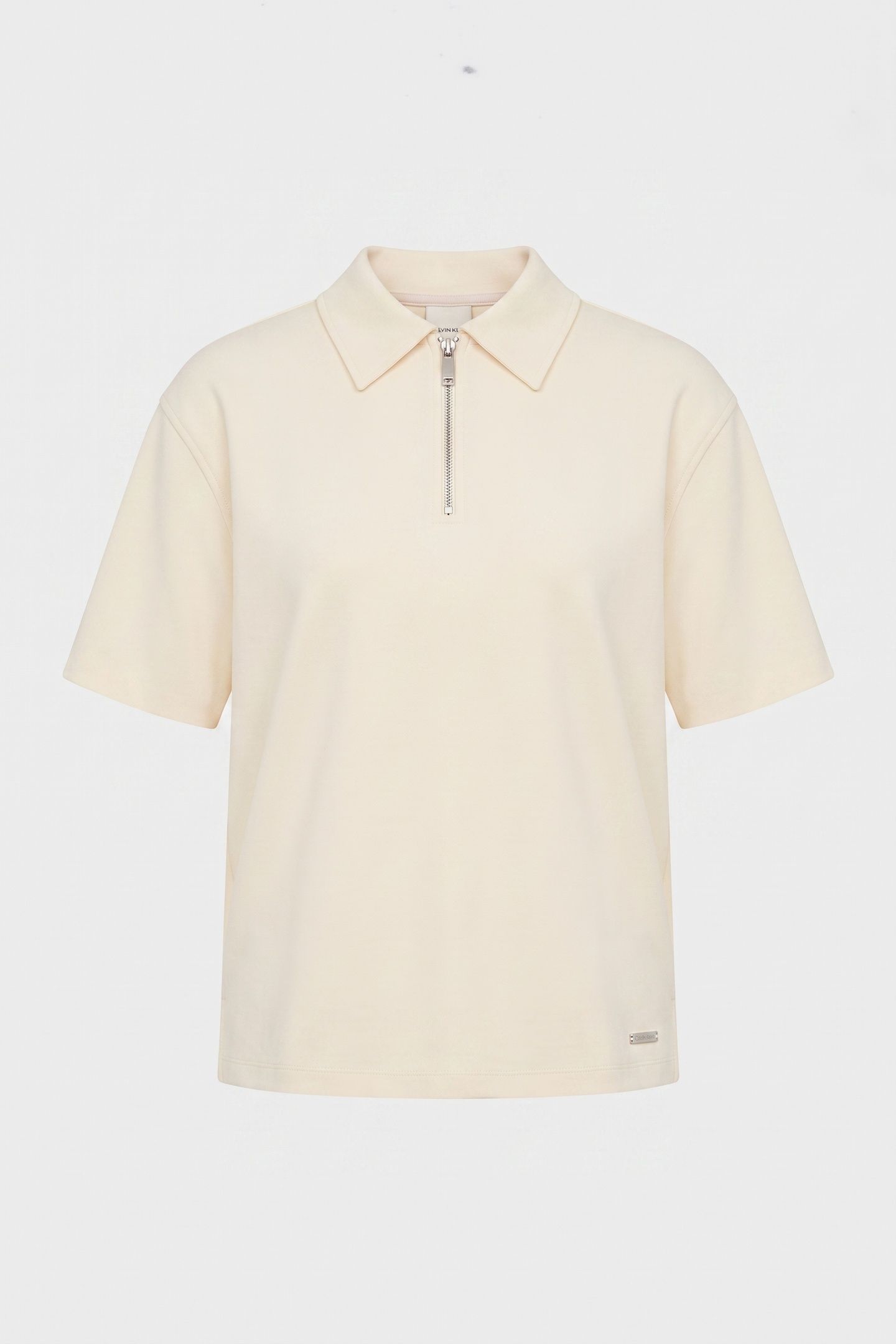 SHORT SLEEVE TAILORED KNIT COLLAR TOP AFTERGLOW 3