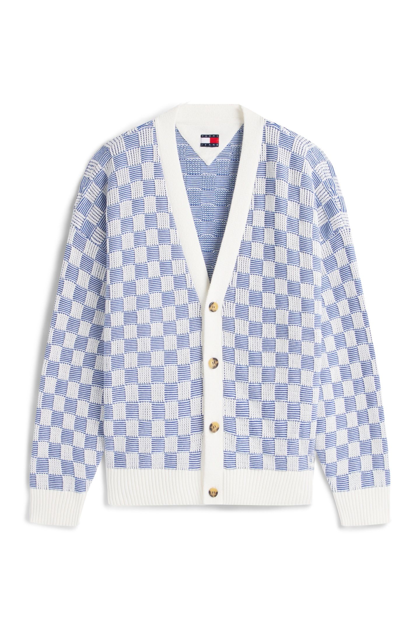 RELAXED TEXTURE CARDIGAN FIZZY BLUE 4