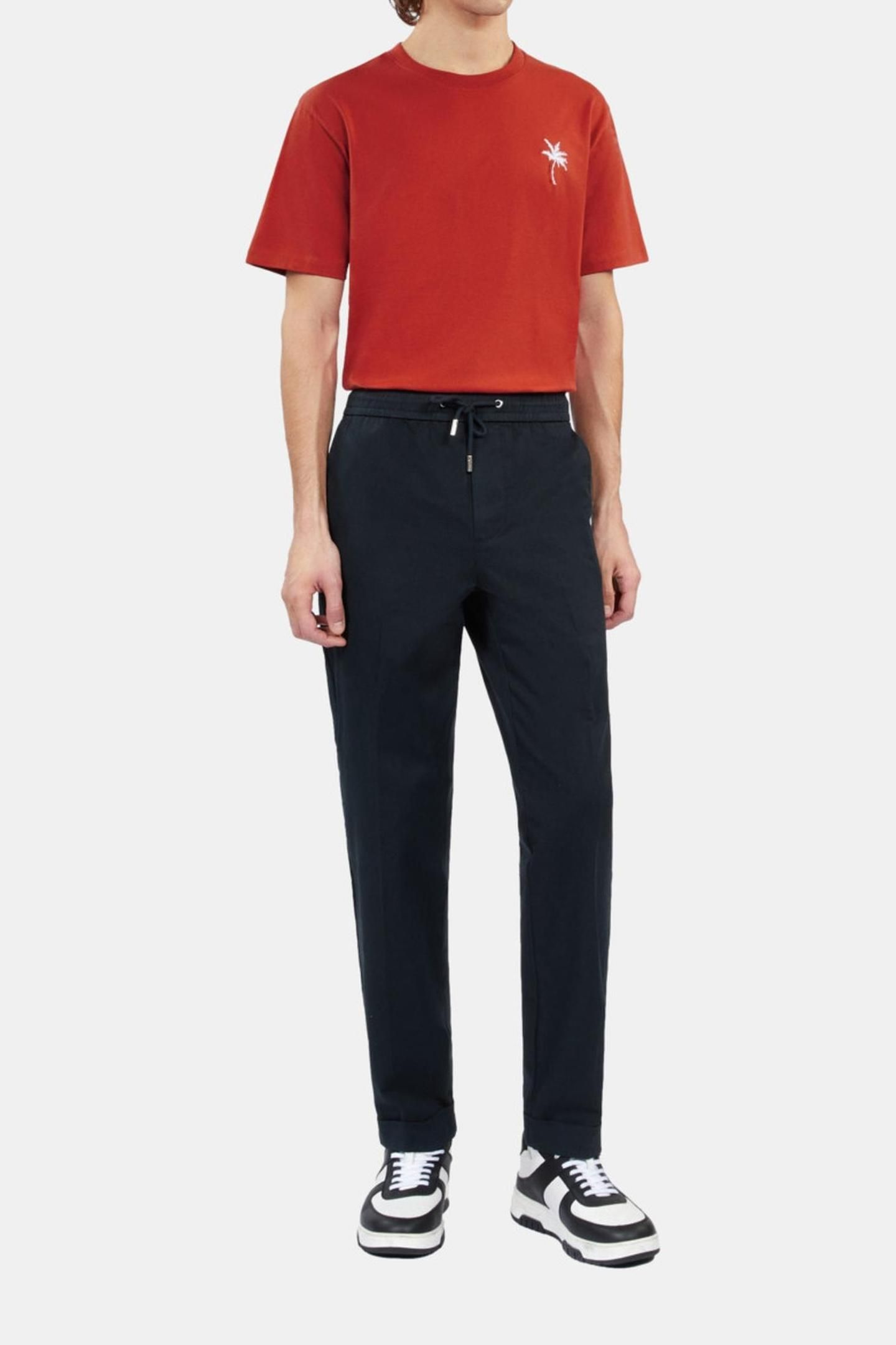 TROUSERS WITH DRAWSTRING AT THE WAIST NAVY 3