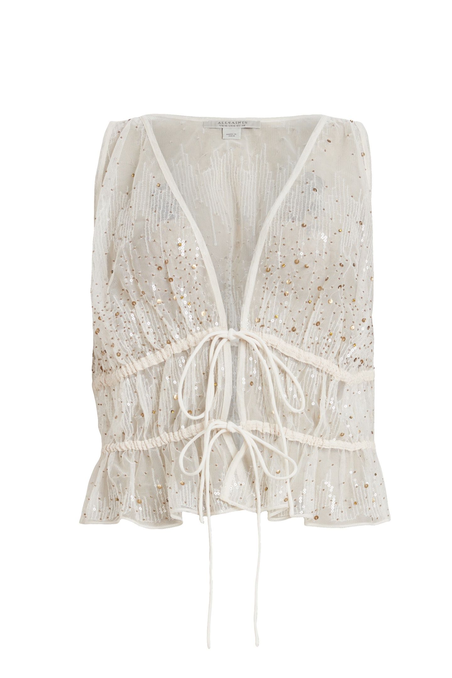 ROBYN EMB TOP OFF WHITE 7