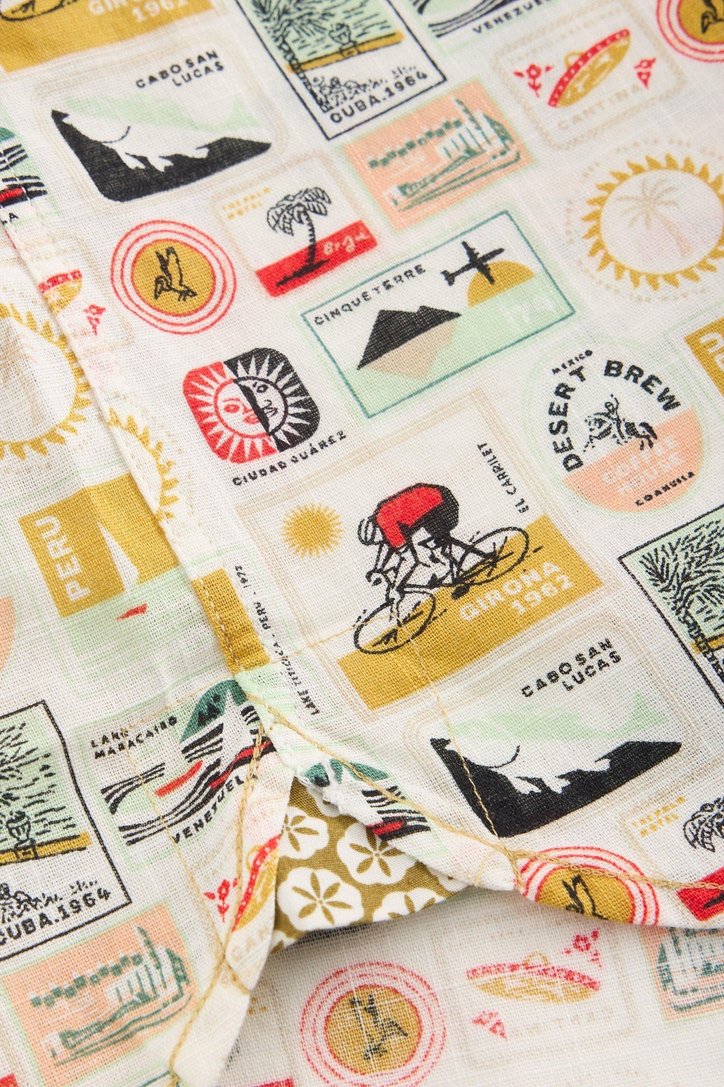 FINSBURY TRAVEL PRINTED SHIRT NATURAL PRINT 6
