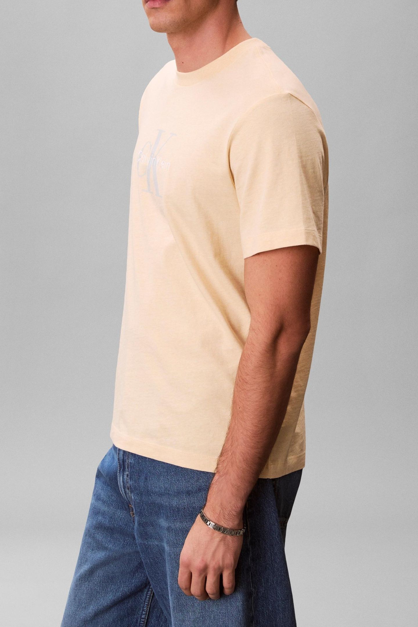 HERO MONOLOGO T-SHIRT B0329 YELLOW HEATHER 3