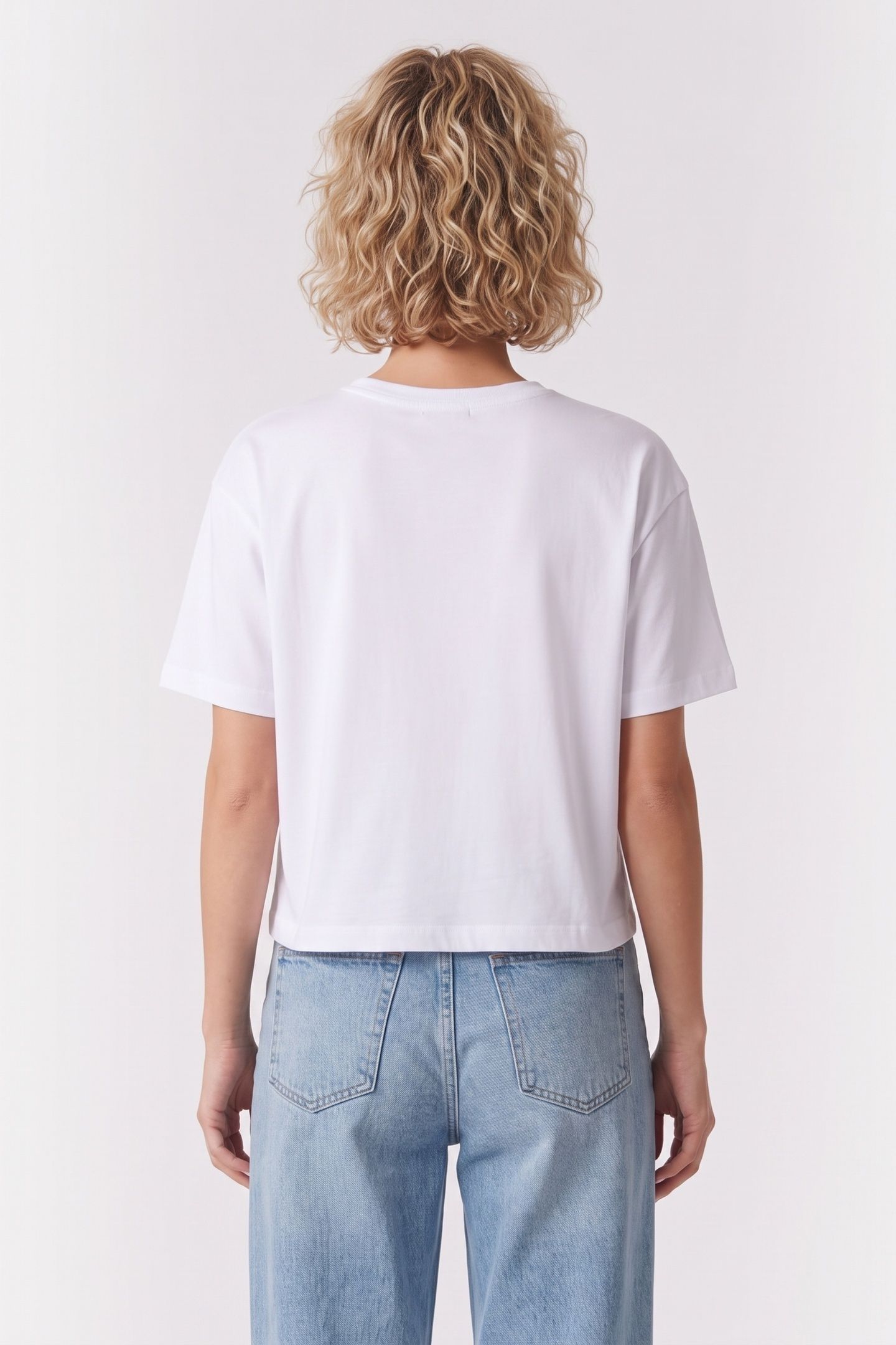 T-SHIRT WITH DRAPED FLOWERS WHITE 2